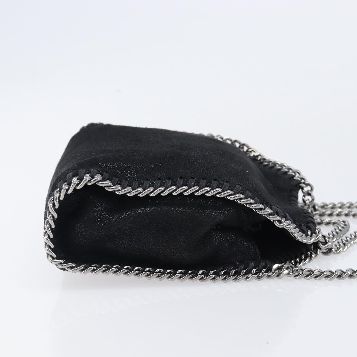 Stella MacCartney Falabella Tiny Chain Shoulder Bag 2way Black Auth 202845A