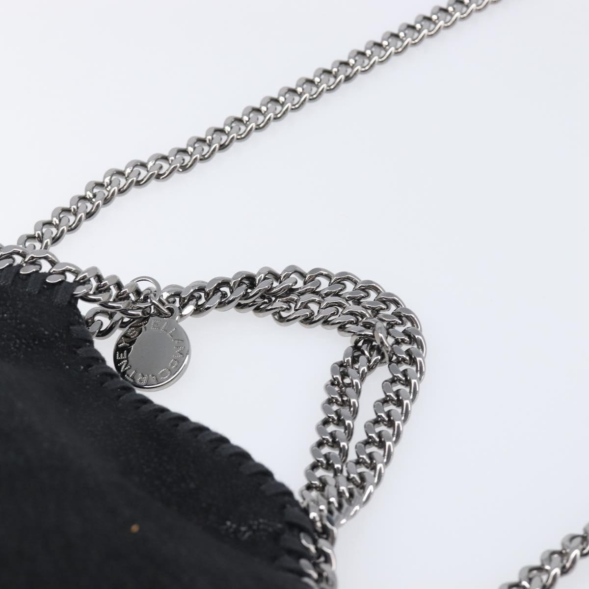 Stella MacCartney Falabella Tiny Chain Shoulder Bag 2way Black Auth 202845A