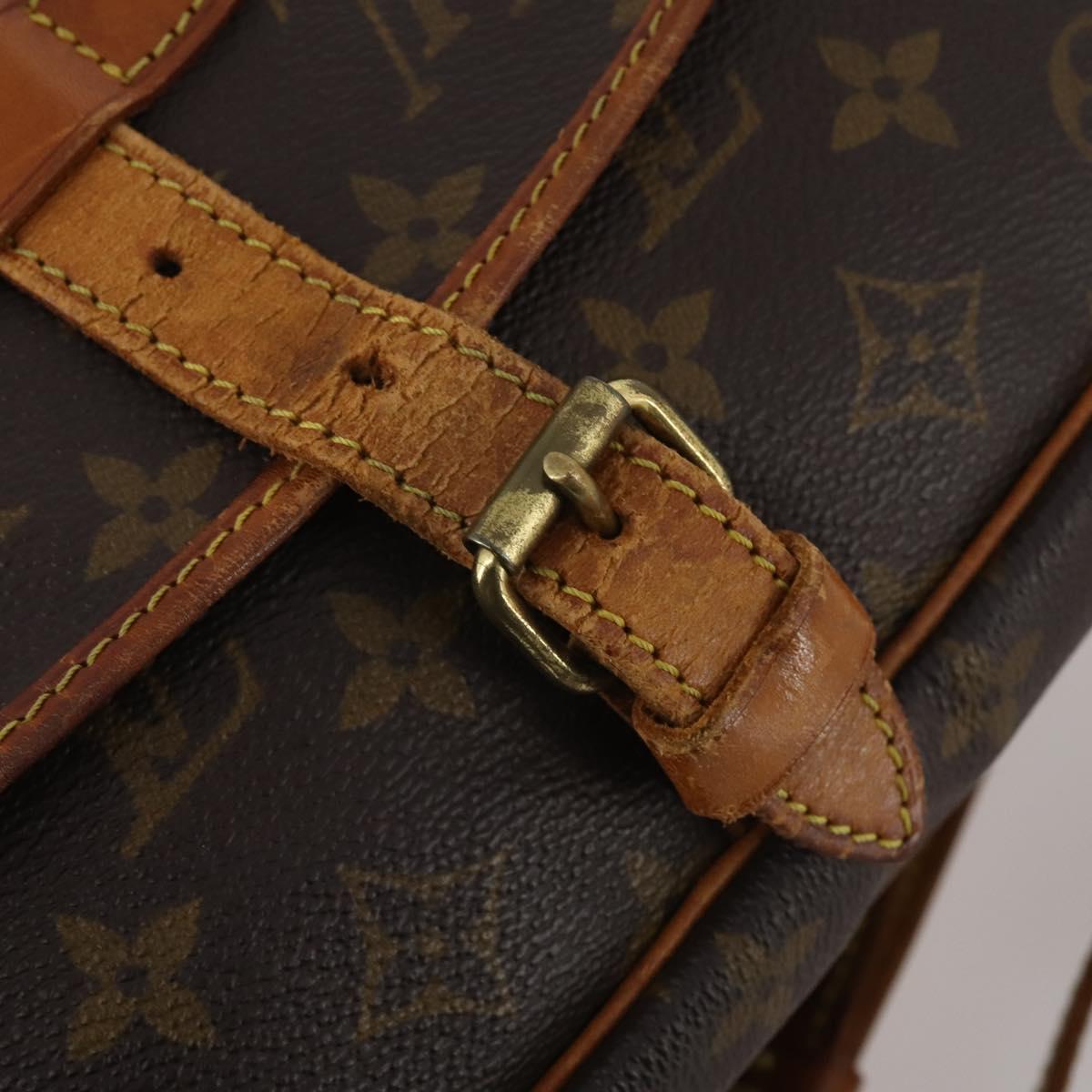 LOUIS VUITTON Monogram Saumur 30 Shoulder Bag M42256 LV Auth 202848