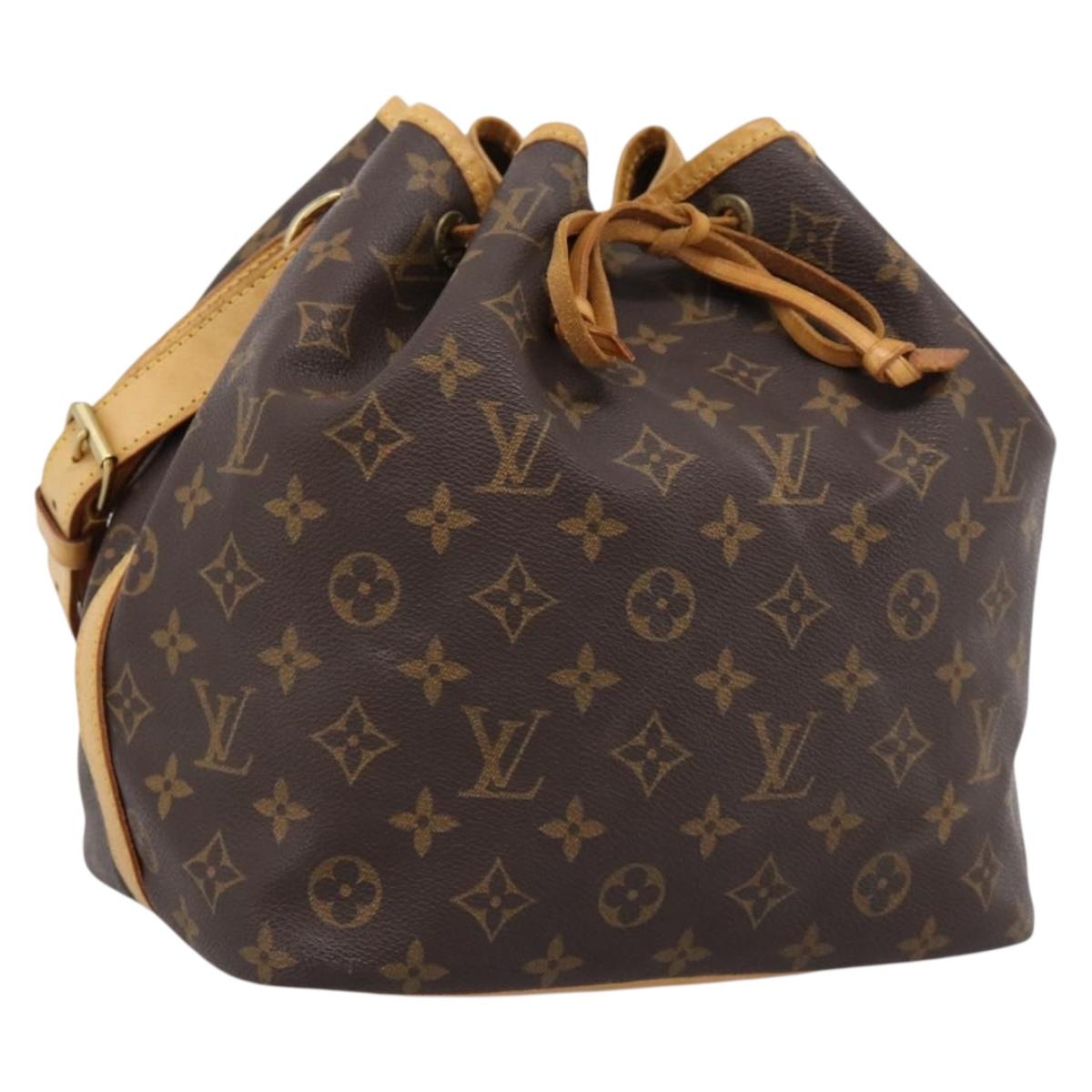LOUIS VUITTON Monogram Petit Noe Shoulder Bag M42226 LV Auth 202849V