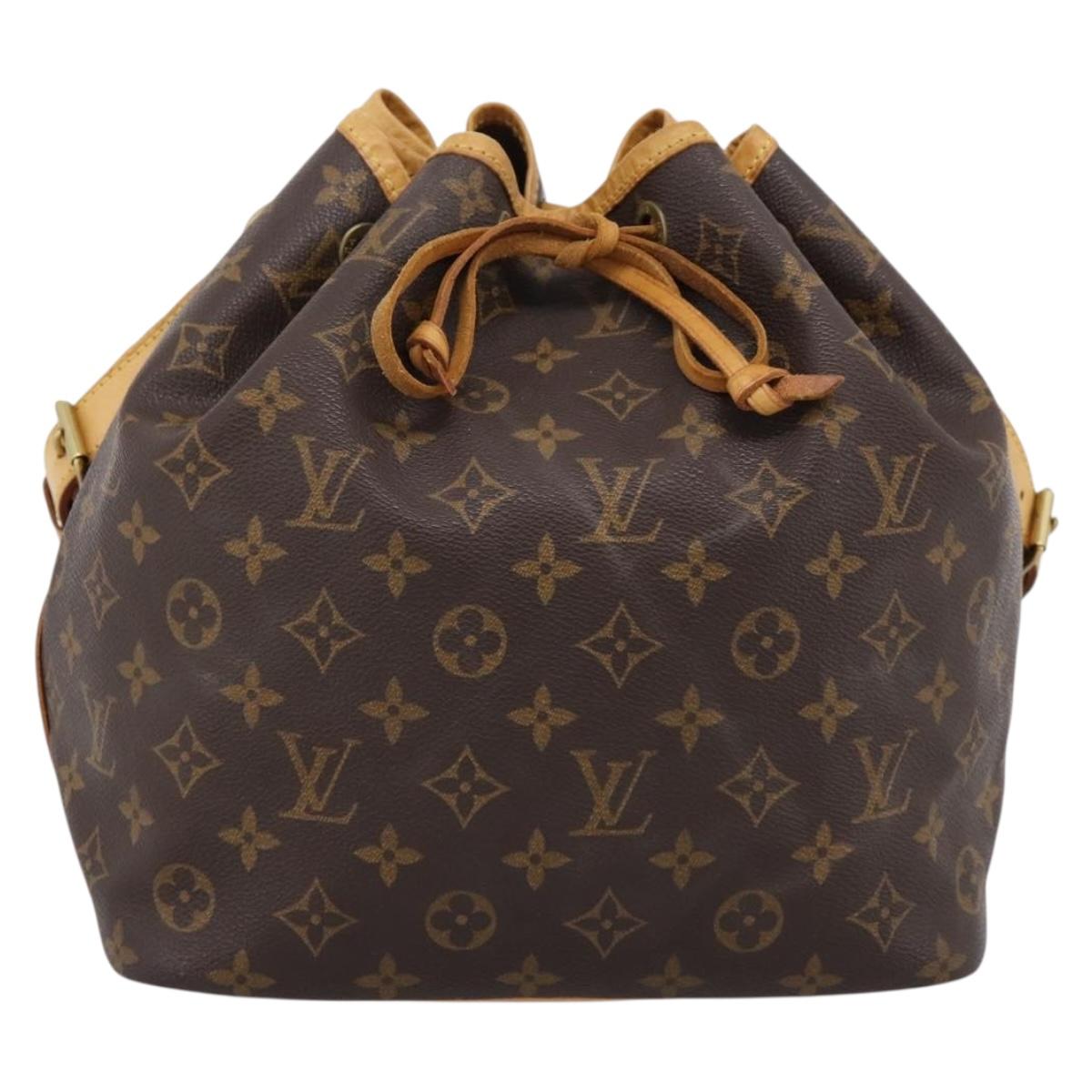 LOUIS VUITTON Monogram Petit Noe Shoulder Bag M42226 LV Auth 202849V