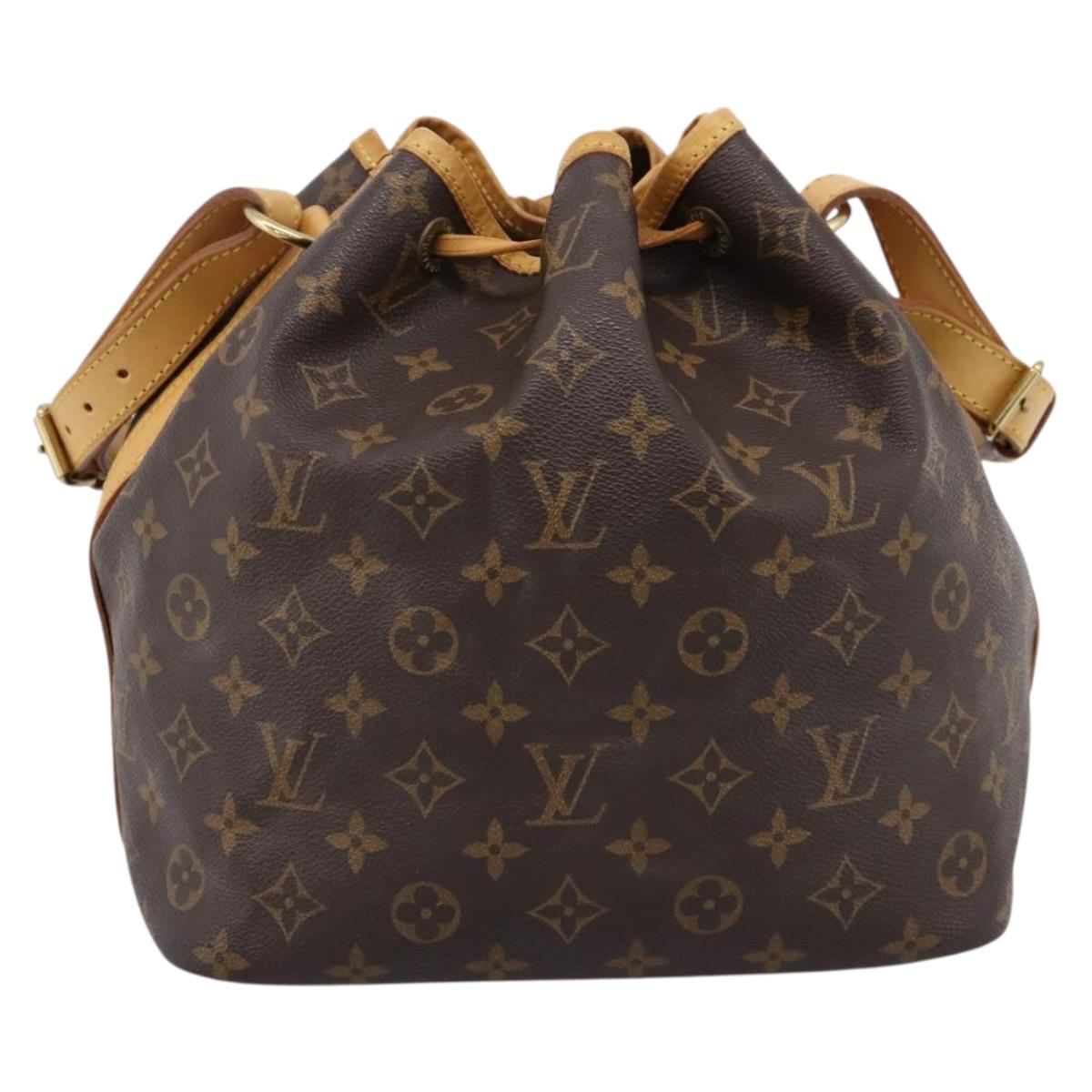 LOUIS VUITTON Monogram Petit Noe Shoulder Bag M42226 LV Auth 202849V