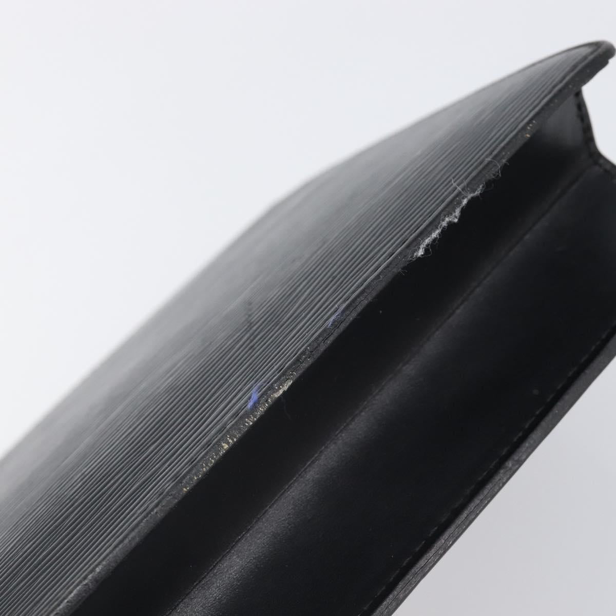 LOUIS VUITTON Epi Pochette Homme Clutch Bag Black M52522 LV Auth 202850