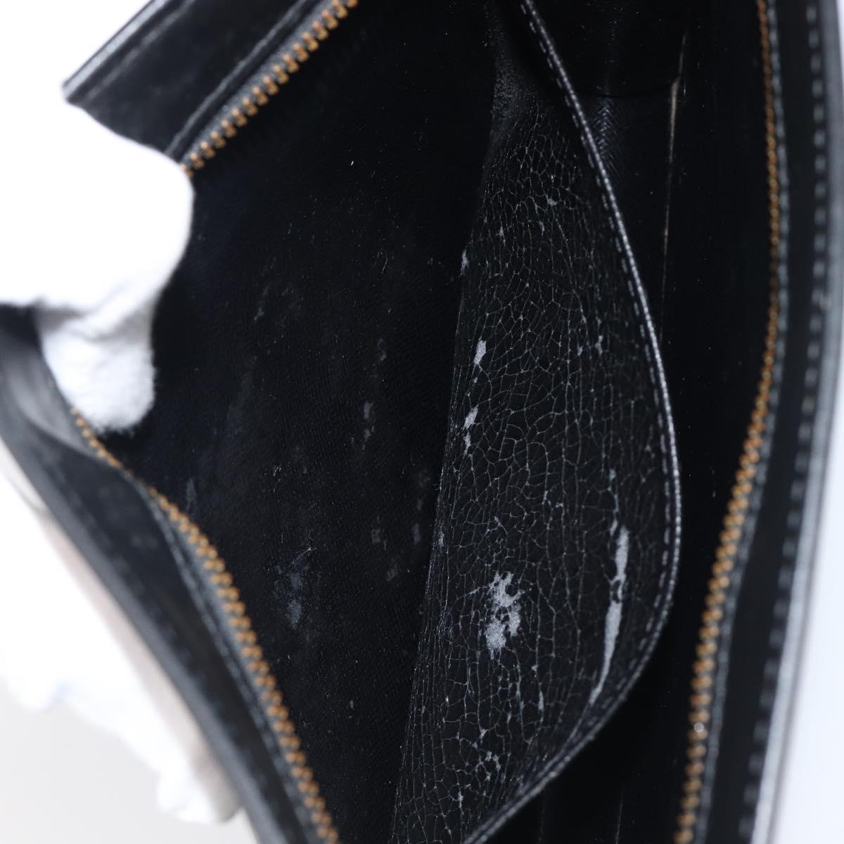 LOUIS VUITTON Epi Pochette Homme Clutch Bag Black M52522 LV Auth 202850