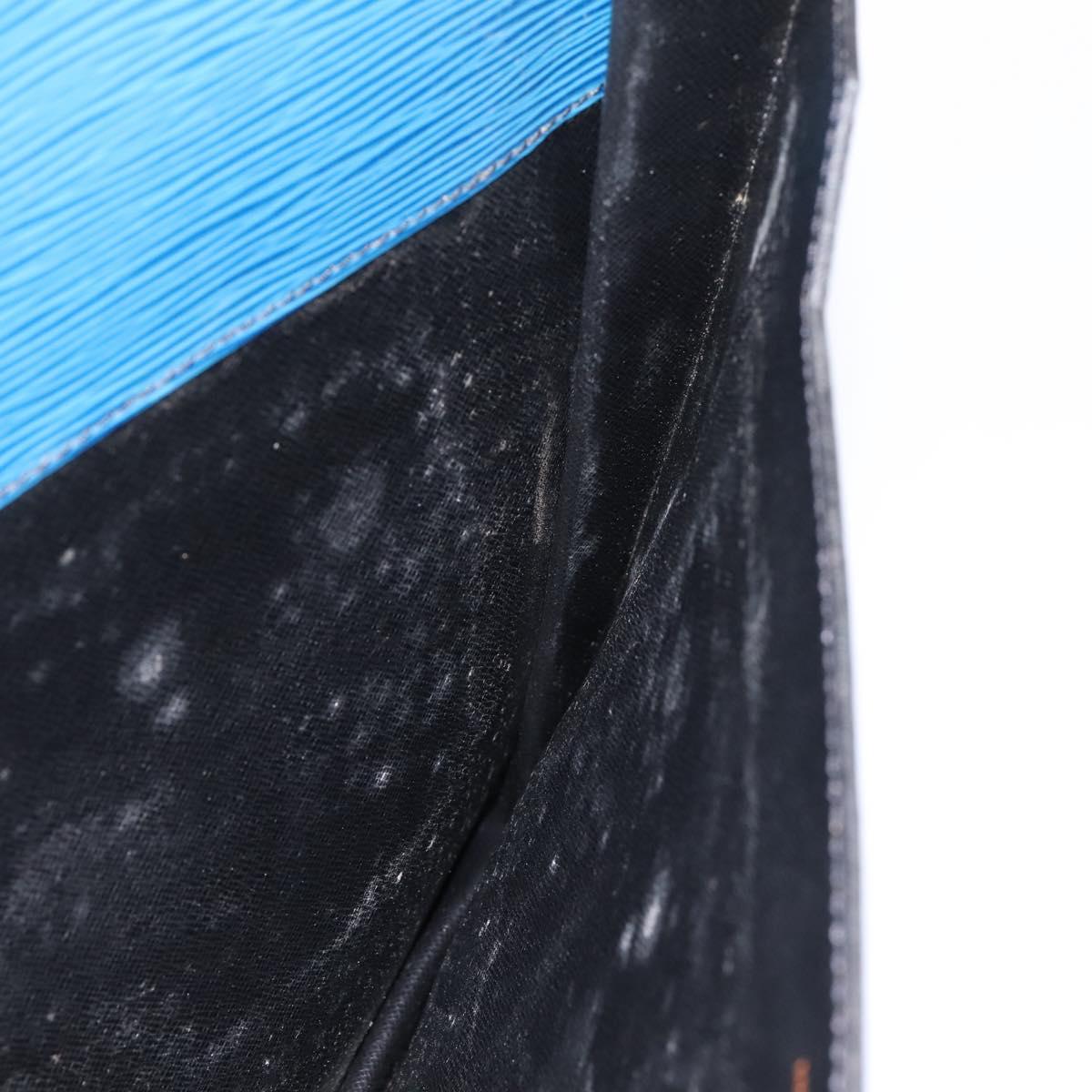 LOUIS VUITTON Epi Porte Documents Senateur Clutch Bag Blue M54455 LV Auth 202853