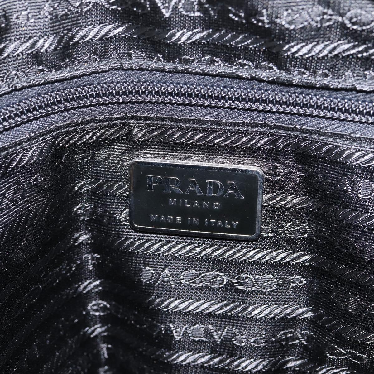 PRADA Shoulder Bag Nylon Pink Black Auth 202854