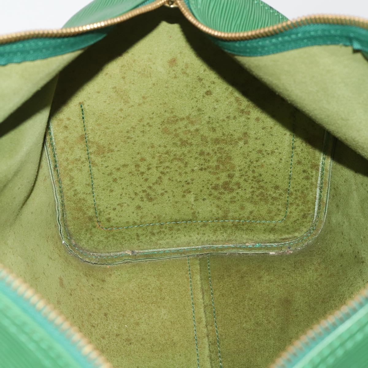 LOUIS VUITTON Epi Keepall 45 Boston Bag Green M42974 LV Auth 202856