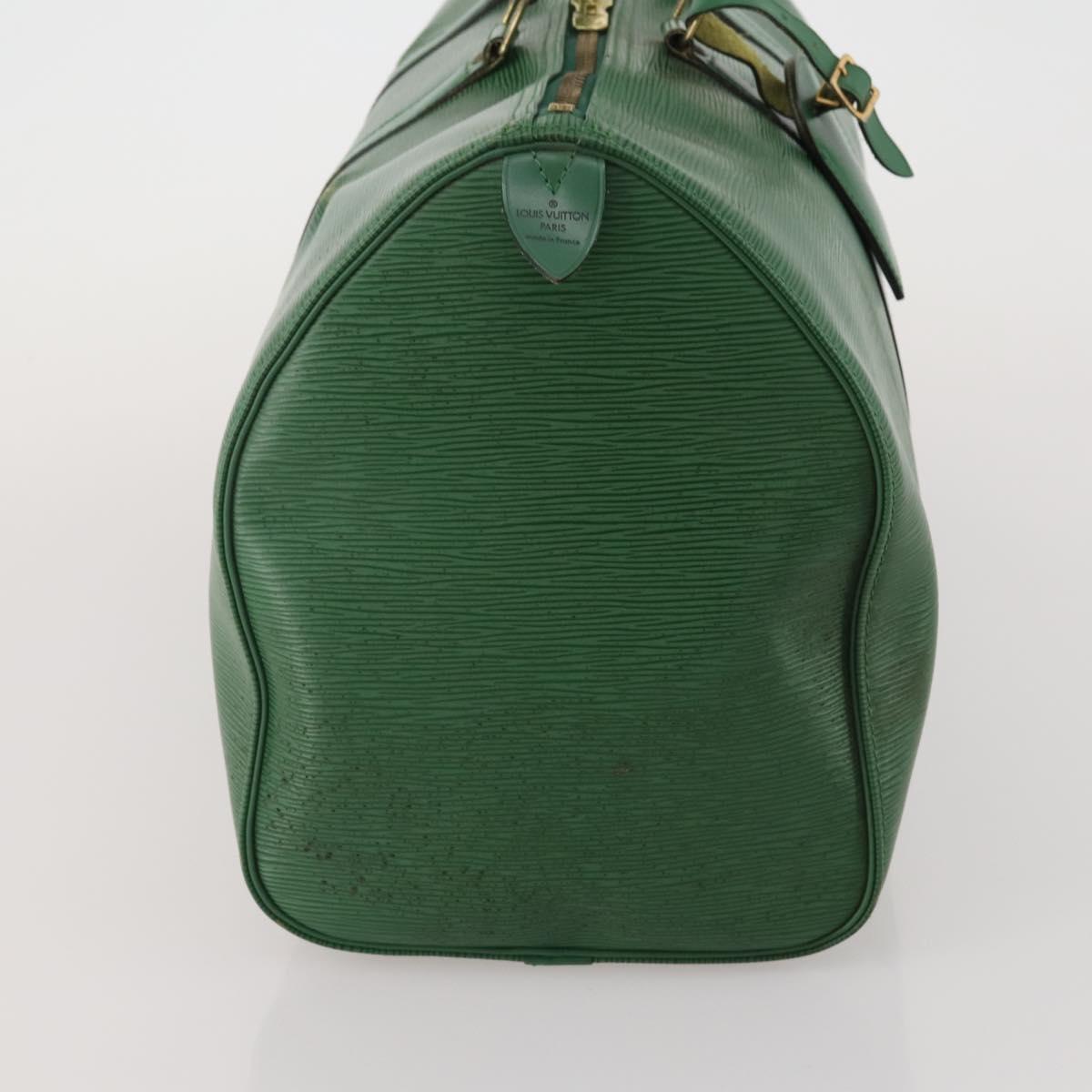 LOUIS VUITTON Epi Keepall 45 Boston Bag Green M42974 LV Auth 202856
