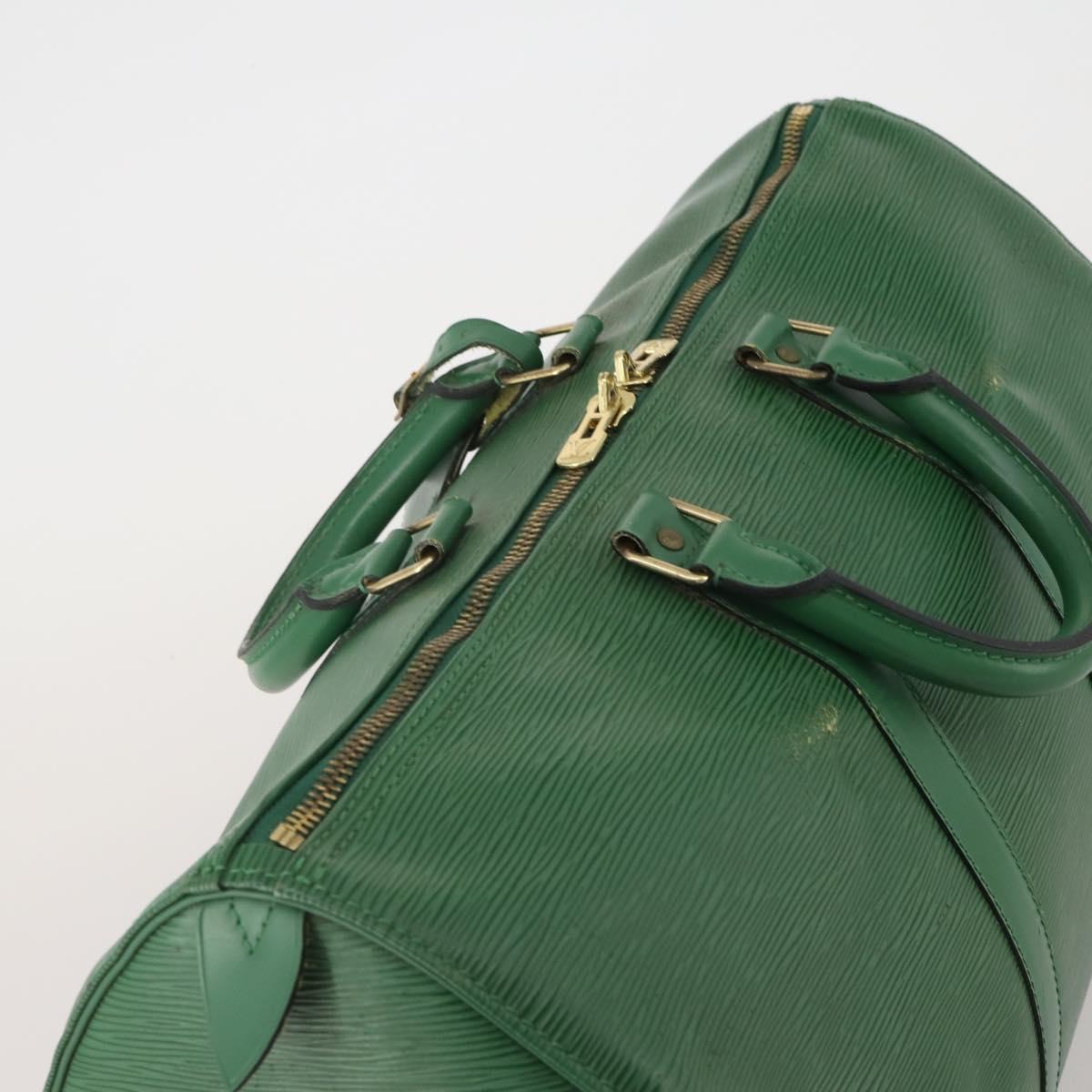 LOUIS VUITTON Epi Keepall 45 Boston Bag Green M42974 LV Auth 202856