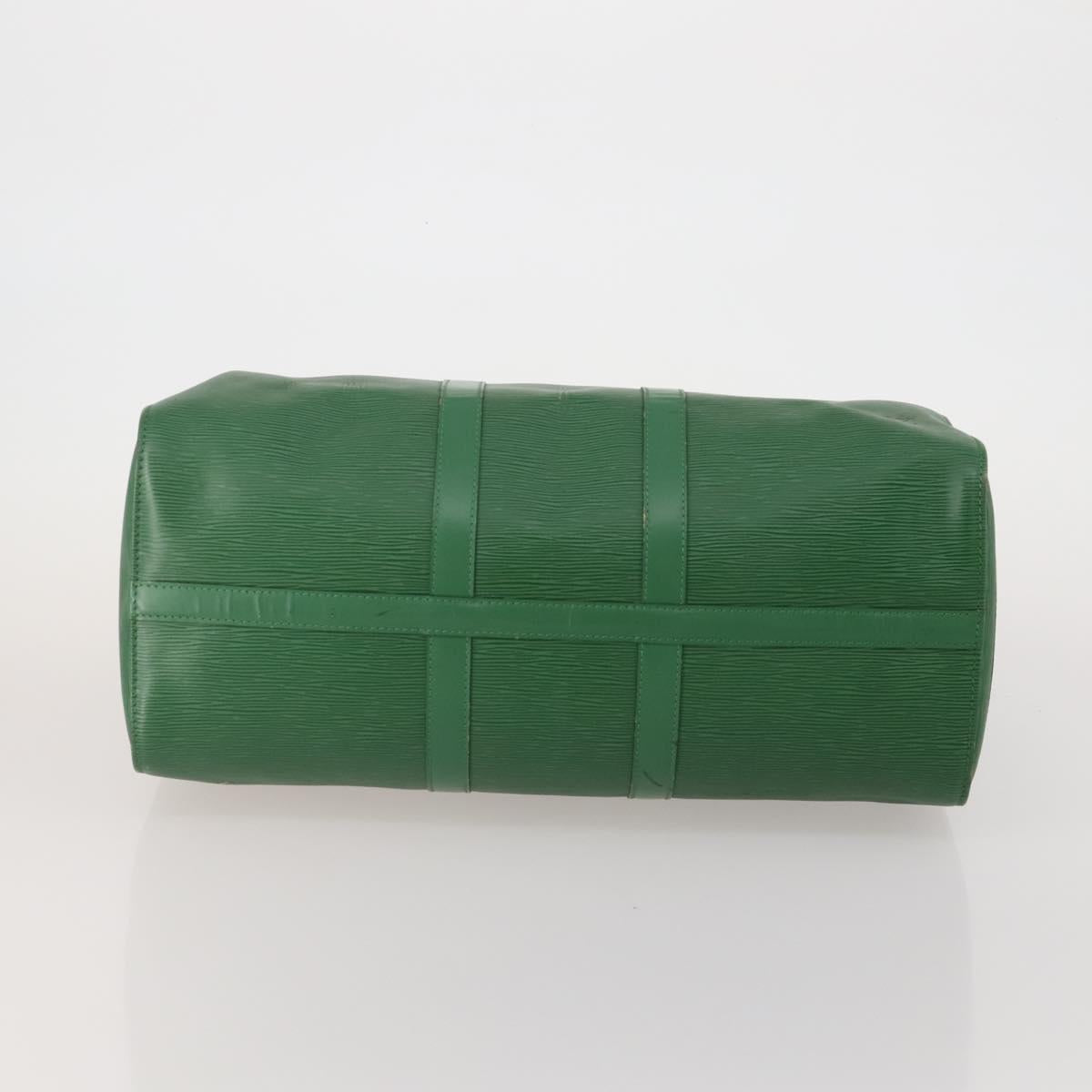 LOUIS VUITTON Epi Keepall 45 Boston Bag Green M42974 LV Auth 202856