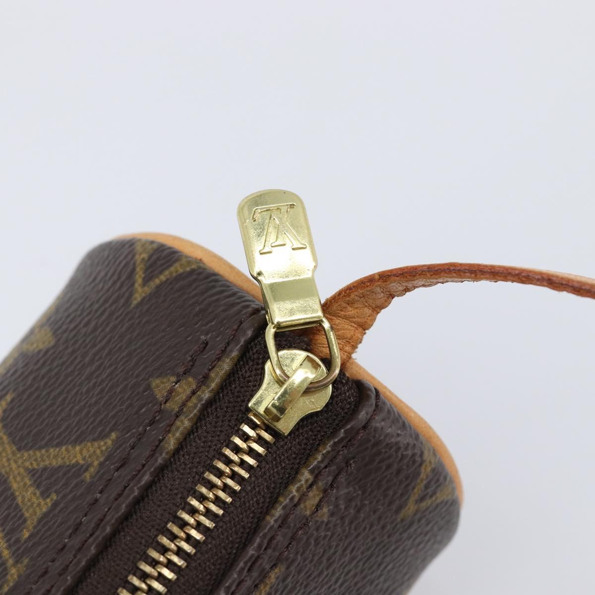 LOUIS VUITTON Monogram Papillon Pouch LV Auth 202862