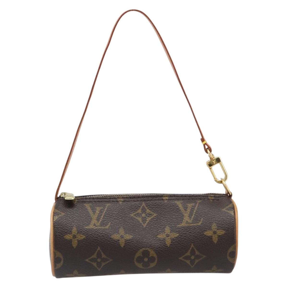 LOUIS VUITTON Monogram Papillon Pouch LV Auth 202862