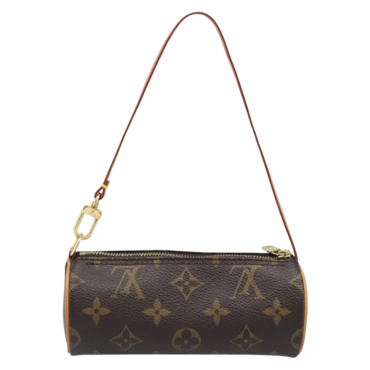 LOUIS VUITTON Monogram Papillon Pouch LV Auth 202862
