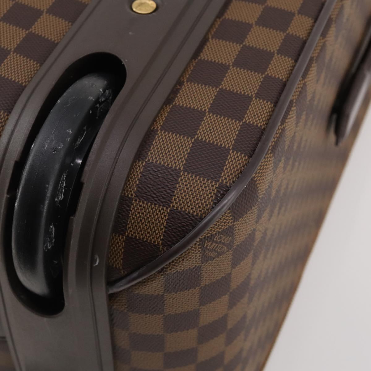 LOUIS VUITTON Damier Ebene Pegas 65 Suitcase N23295 LV Auth 202868
