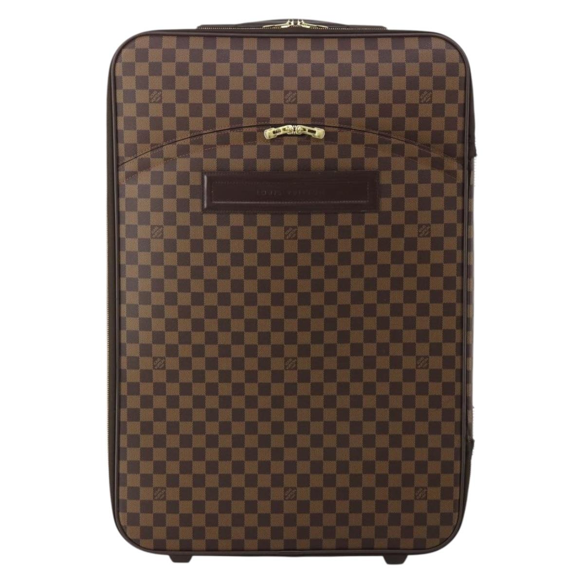 LOUIS VUITTON Damier Ebene Pegas 65 Suitcase N23295 LV Auth 202868