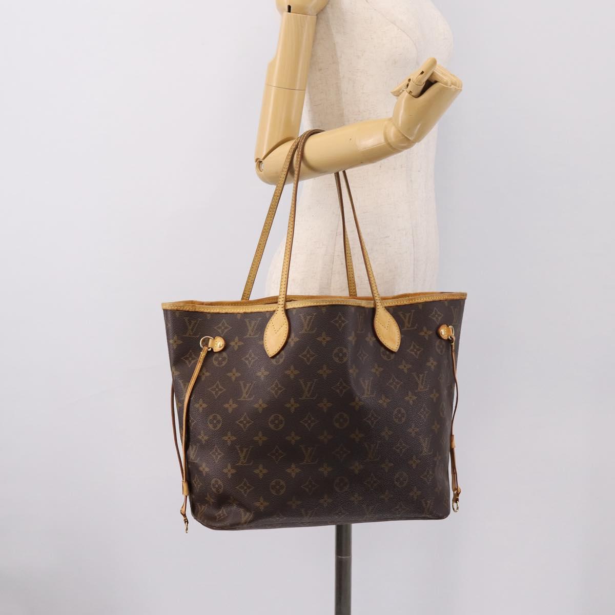 LOUIS VUITTON Monogram Neverfull MM Tote Bag M40156 LV Auth 202876