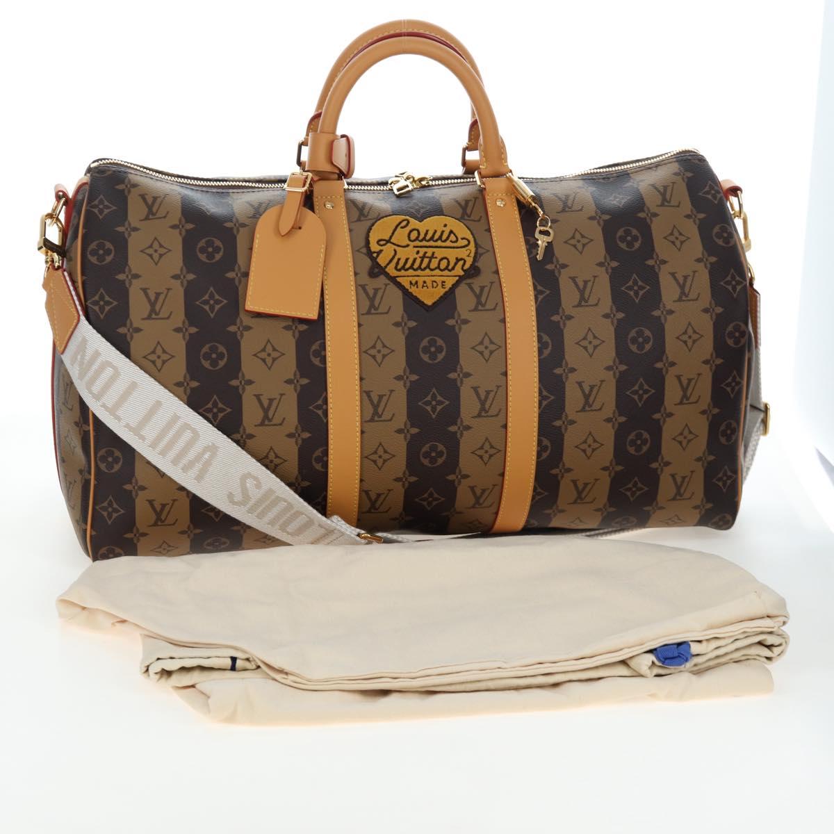 LOUIS VUITTON HUMAN MADE NIGO Keepall Bandouliere 50 Bag M45967 LV Auth 202900SM