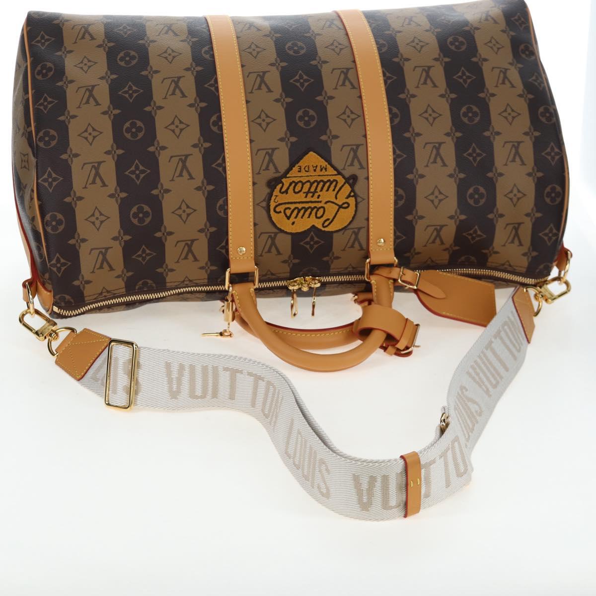 LOUIS VUITTON HUMAN MADE NIGO Keepall Bandouliere 50 Bag M45967 LV Auth 202900SM