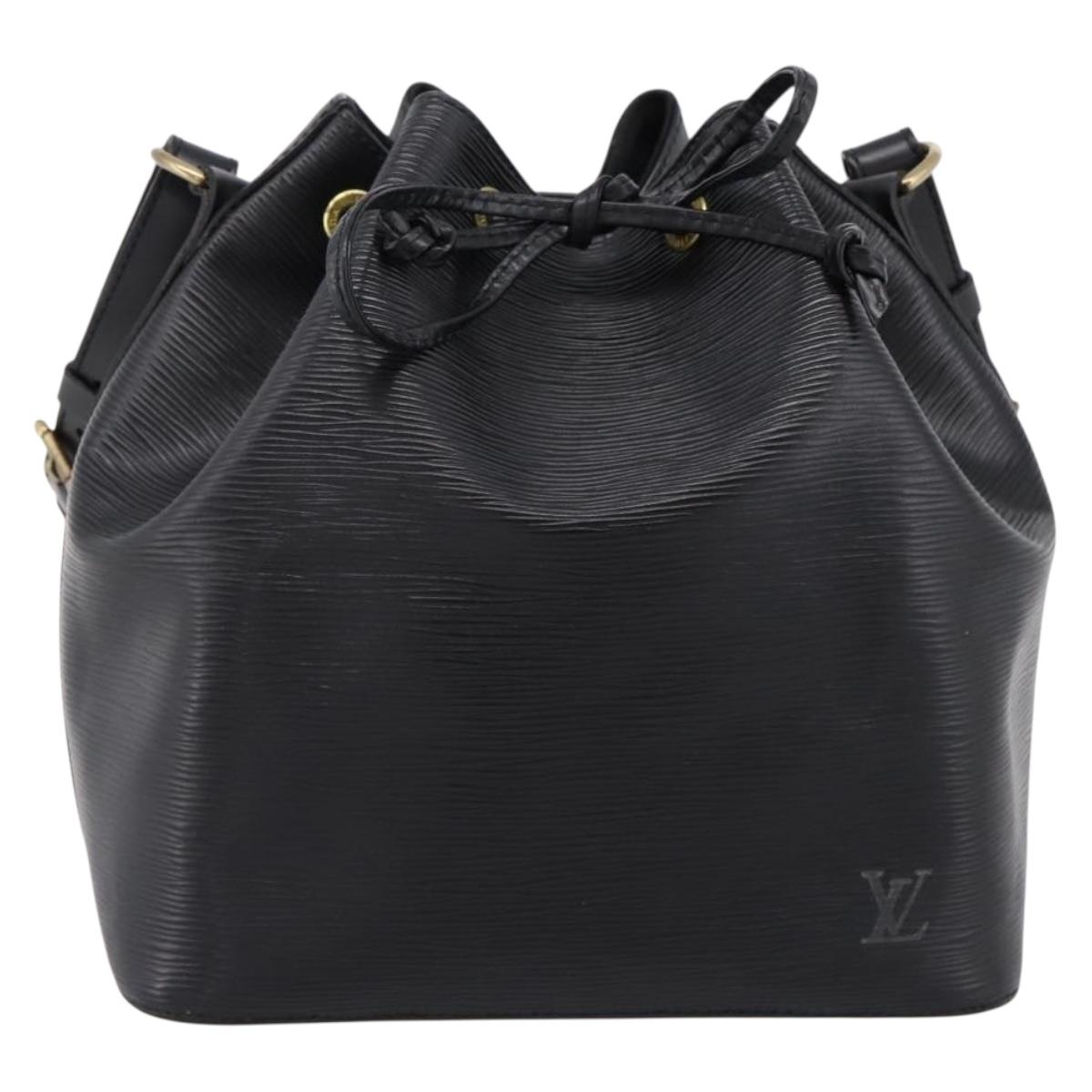 LOUIS VUITTON Epi Petit Noe Shoulder Bag Black M44102 LV Auth 202906A