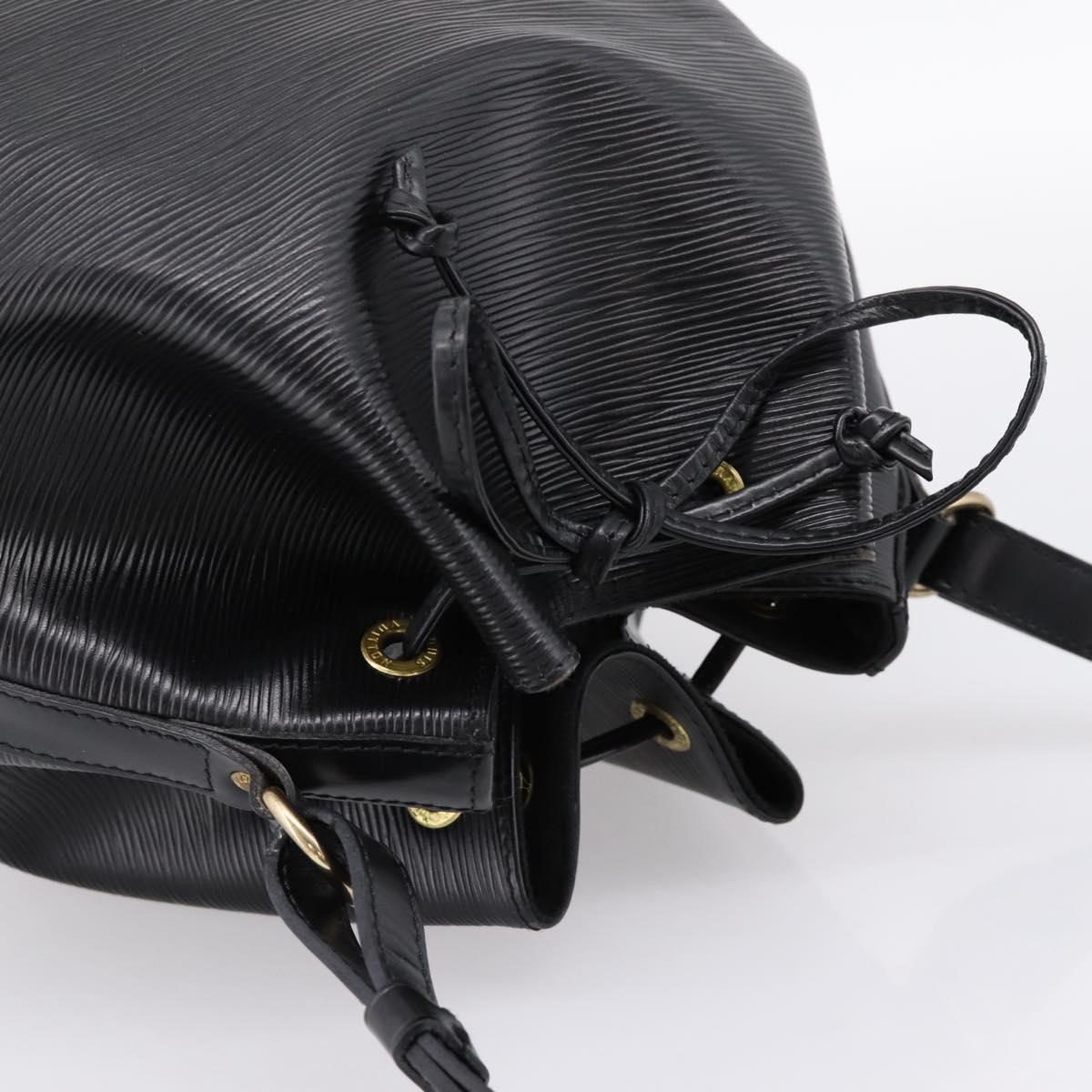 LOUIS VUITTON Epi Petit Noe Shoulder Bag Black M44102 LV Auth 202906A