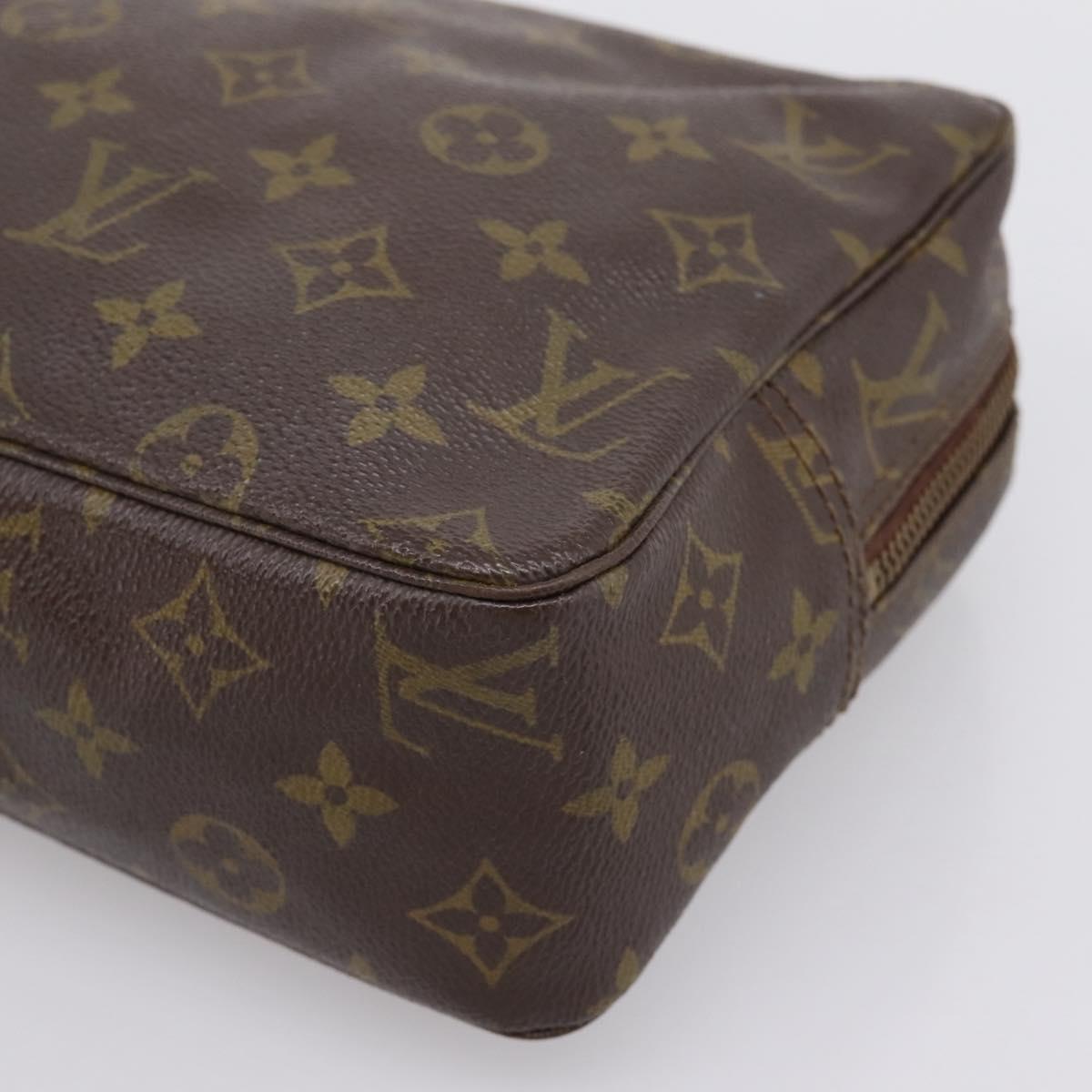 LOUIS VUITTON Monogram Trousse Toilette 28 Clutch Bag M47522 LV Auth 202917