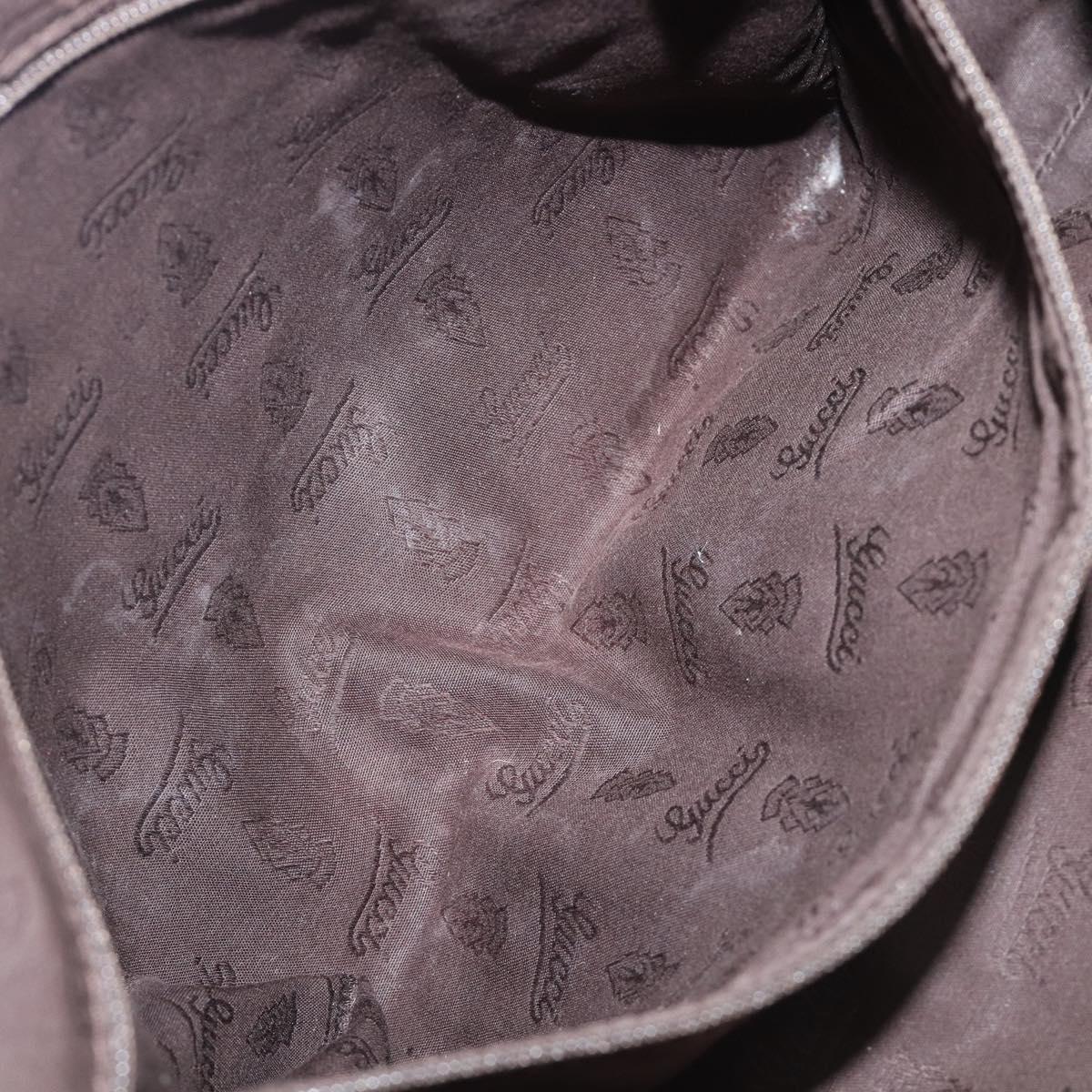 GUCCI GG Canvas Guccissima Tote Bag Leather Bronze Gold 211944 Auth 202927V