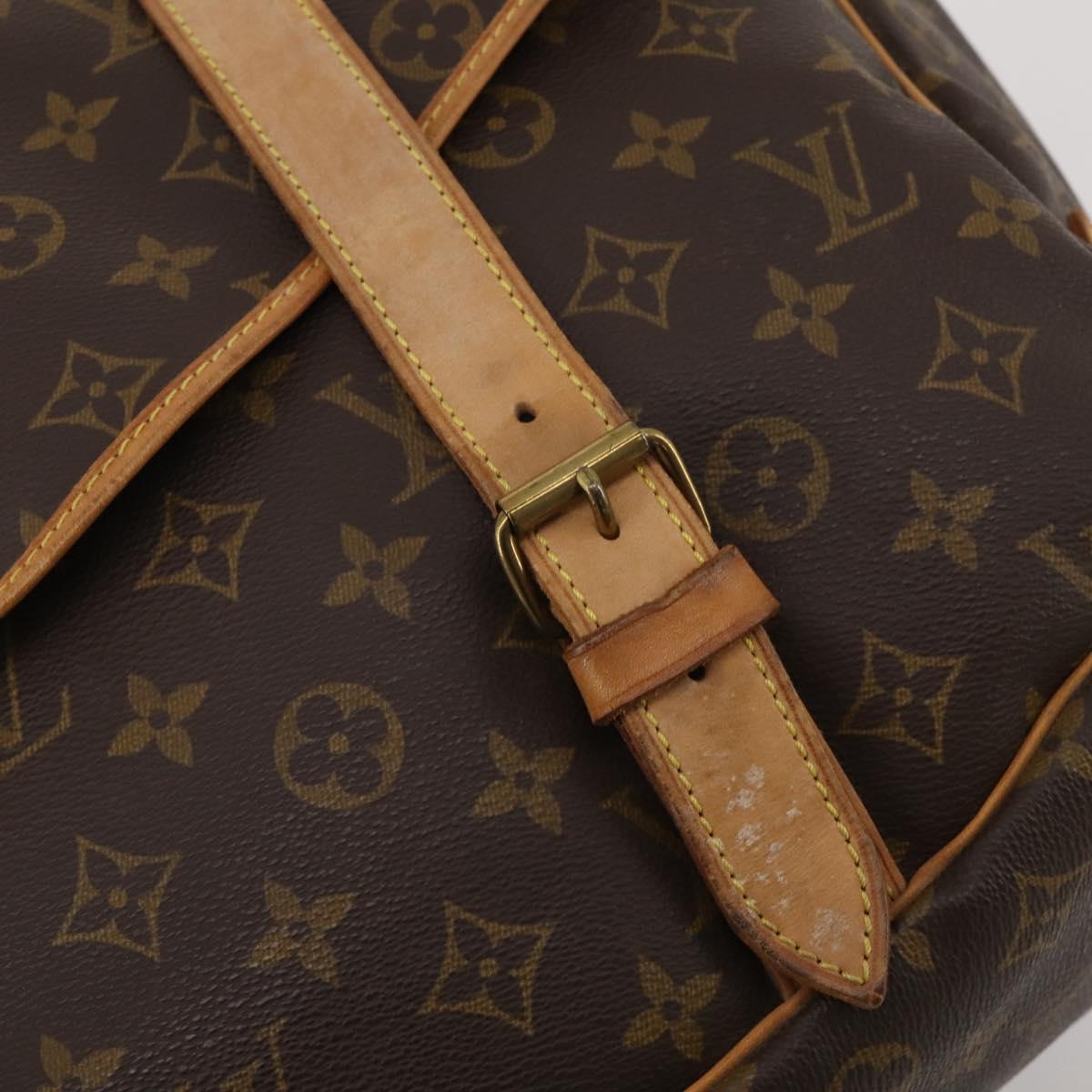 LOUIS VUITTON Monogram Saumur 43 Shoulder Bag M42252 LV Auth 202937