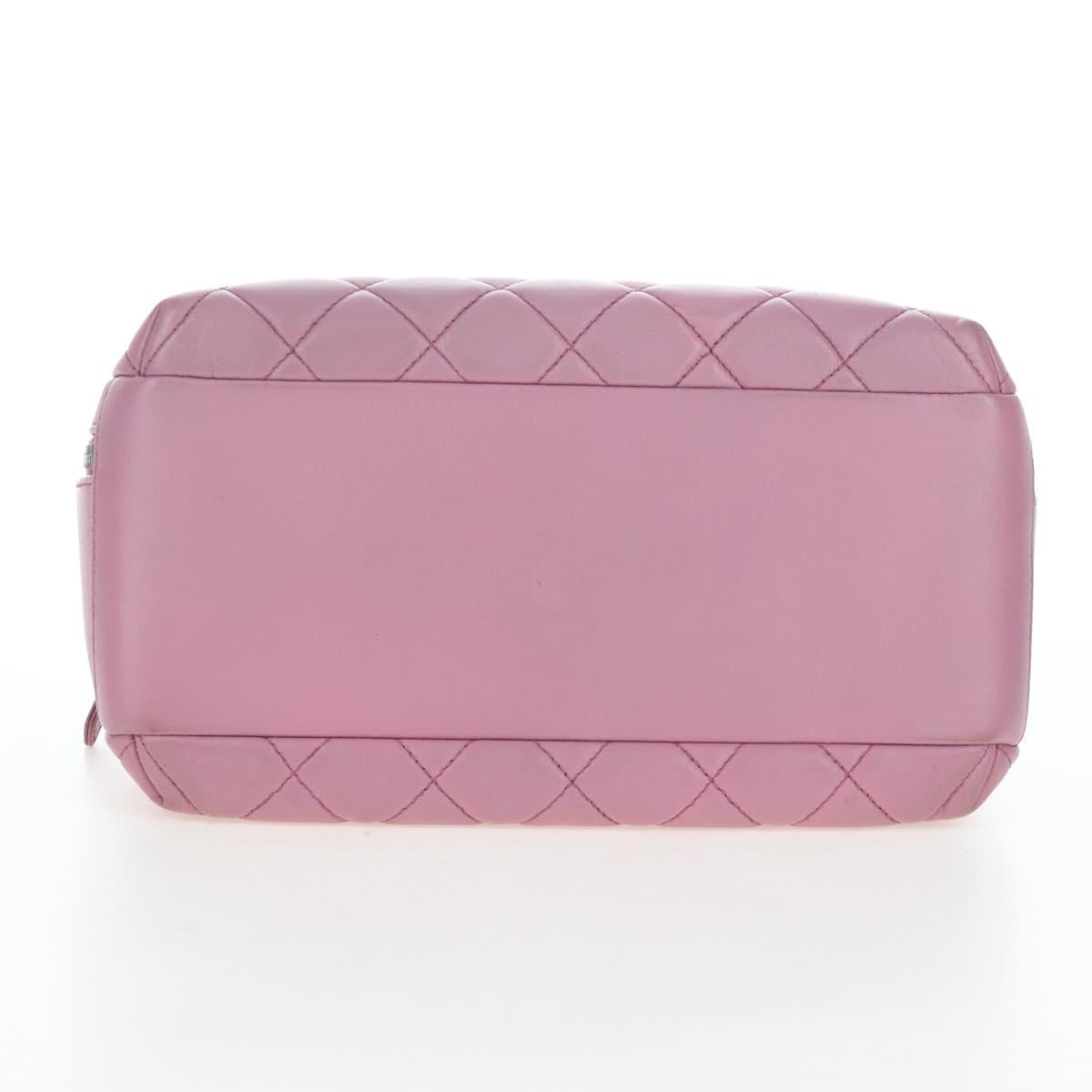 CHANEL Trendy CC Matelasse Chain Bag Lamb Skin 2way Pink CC Auth 202938SAM