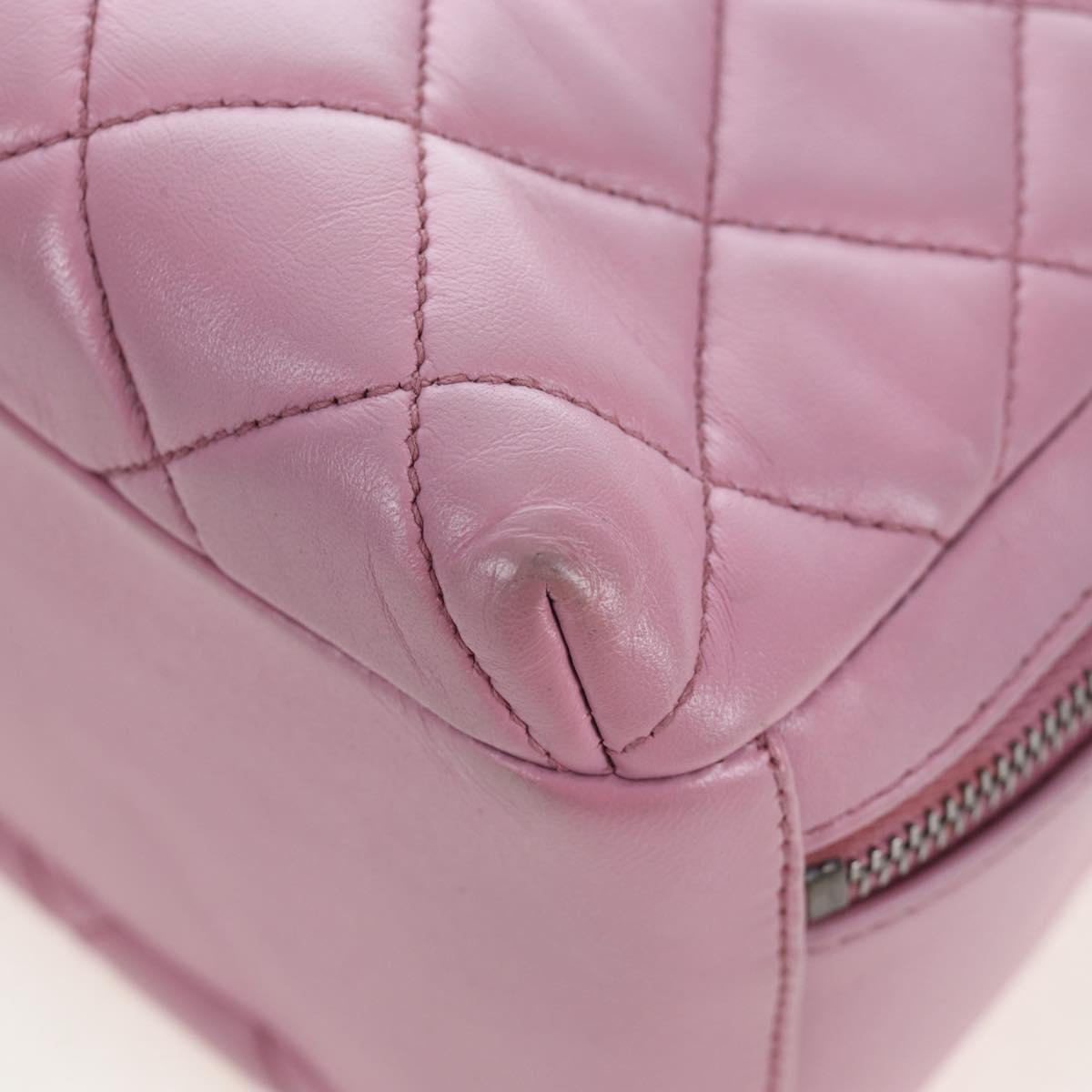 CHANEL Trendy CC Matelasse Chain Bag Lamb Skin 2way Pink CC Auth 202938SAM