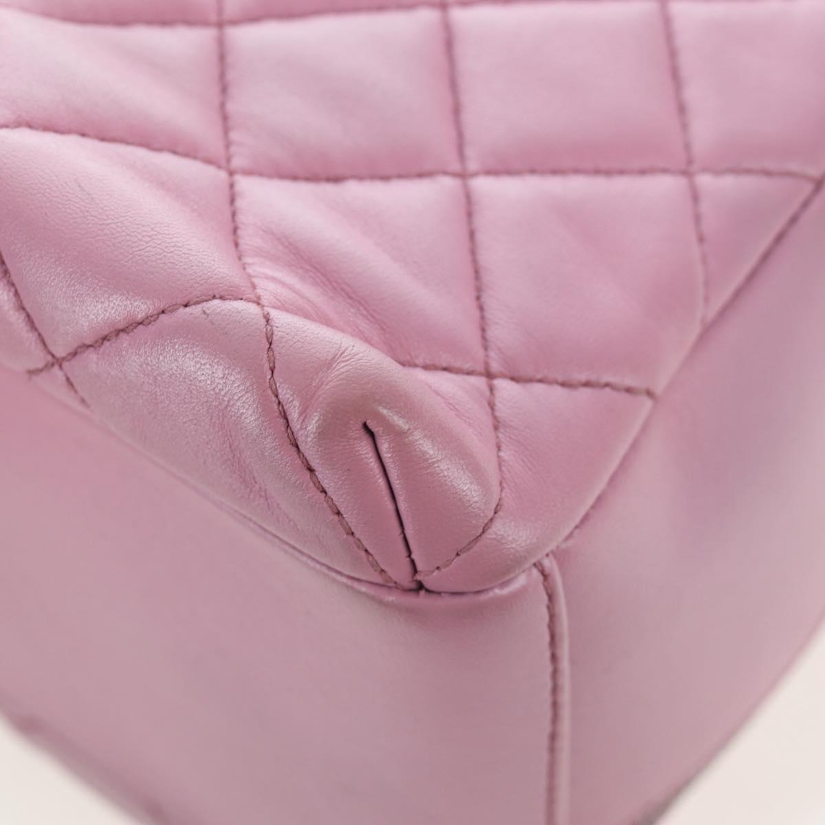 CHANEL Trendy CC Matelasse Chain Bag Lamb Skin 2way Pink CC Auth 202938SAM
