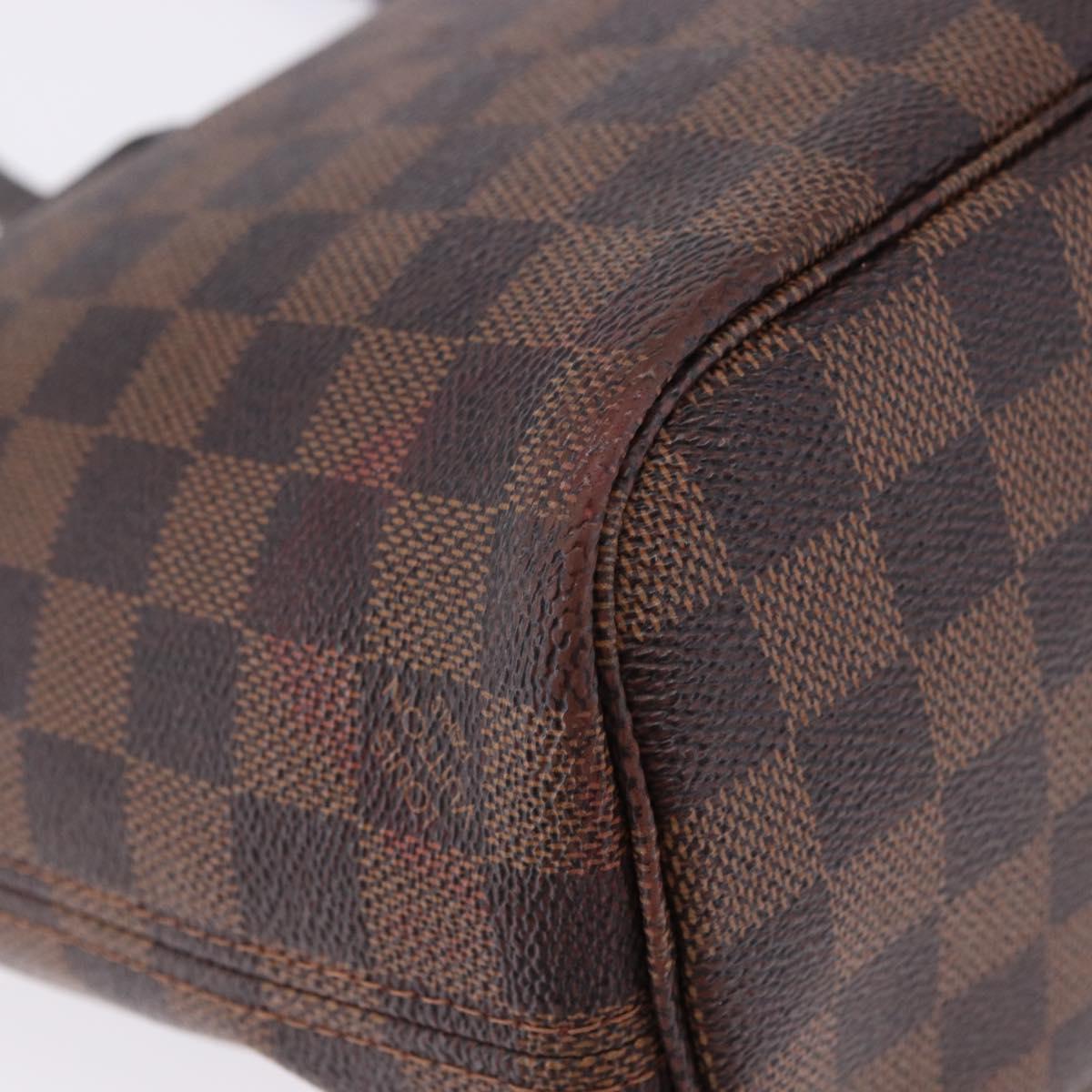 LOUIS VUITTON Damier Ebene Neverfull PM Tote Bag N51109 LV Auth 202940A