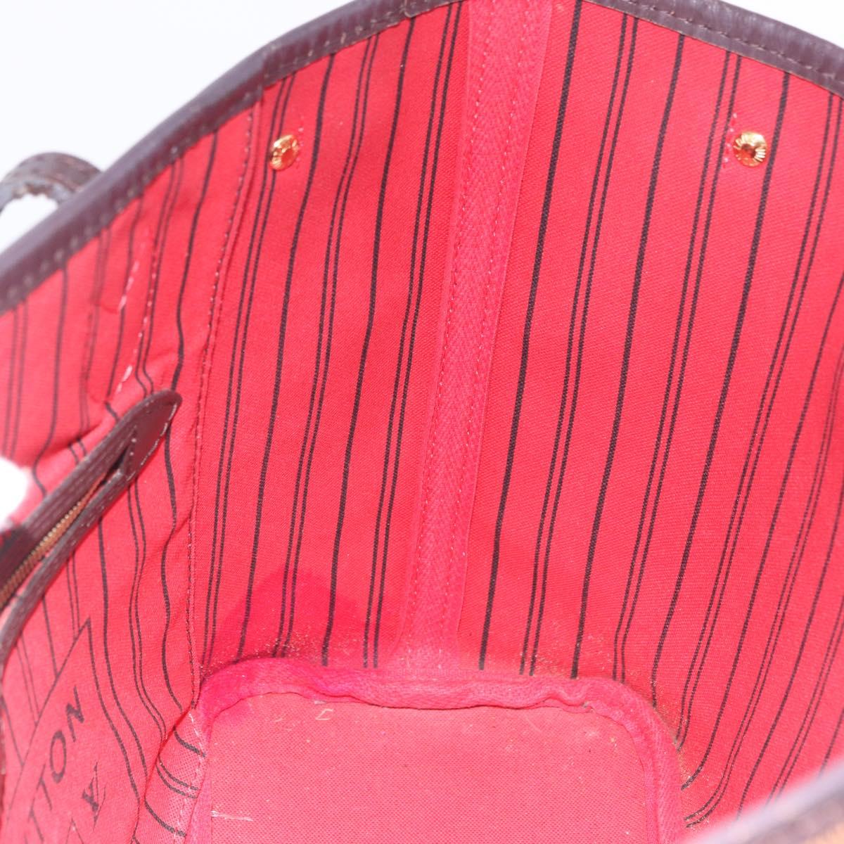 LOUIS VUITTON Damier Ebene Neverfull PM Tote Bag N51109 LV Auth 202940A