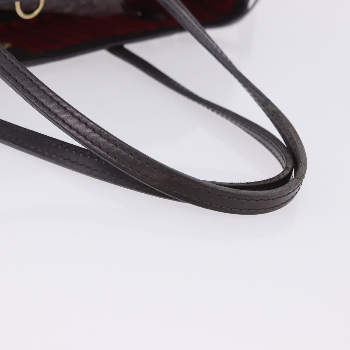 LOUIS VUITTON Damier Ebene Neverfull PM Tote Bag N51109 LV Auth 202940A