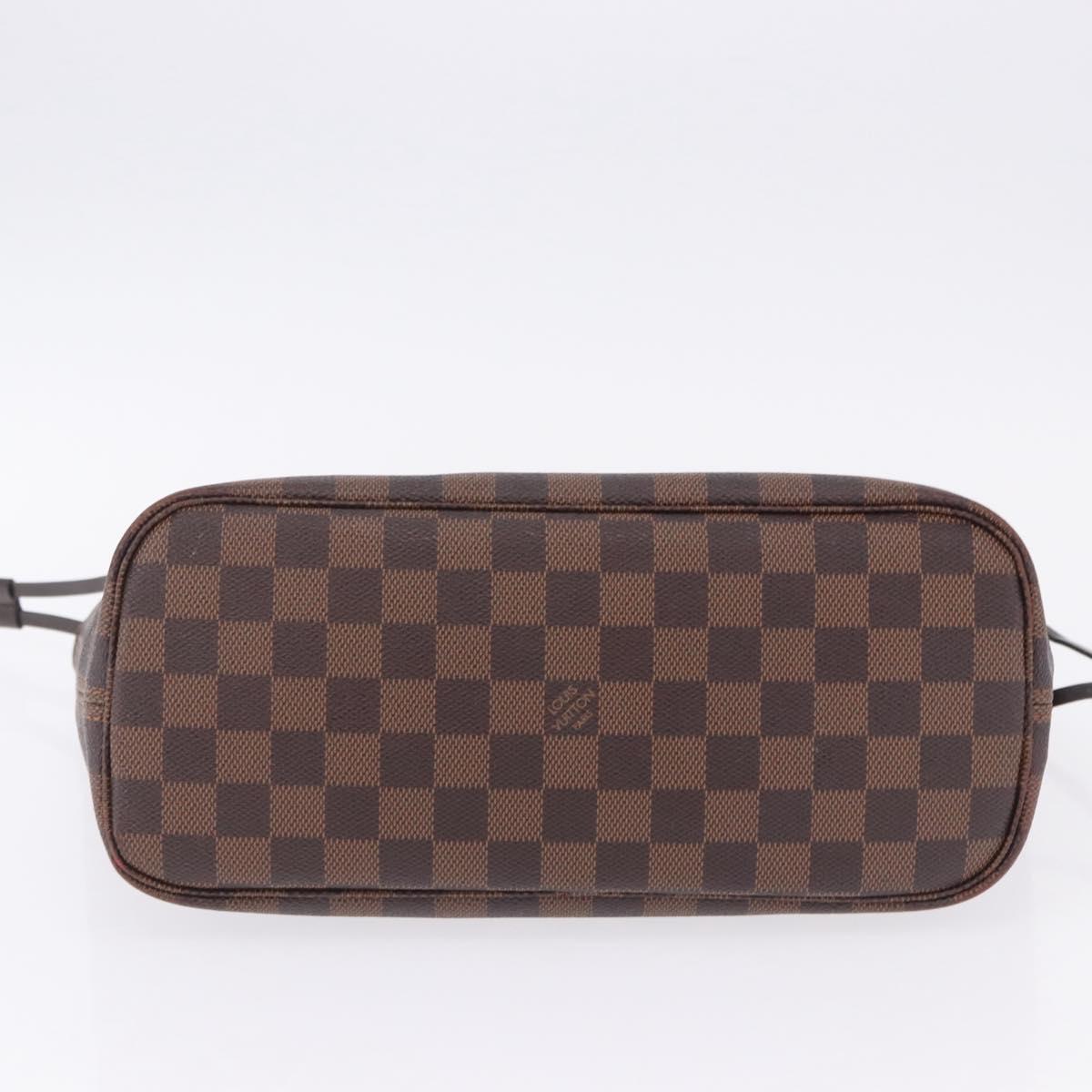 LOUIS VUITTON Damier Ebene Neverfull PM Tote Bag N51109 LV Auth 202940A