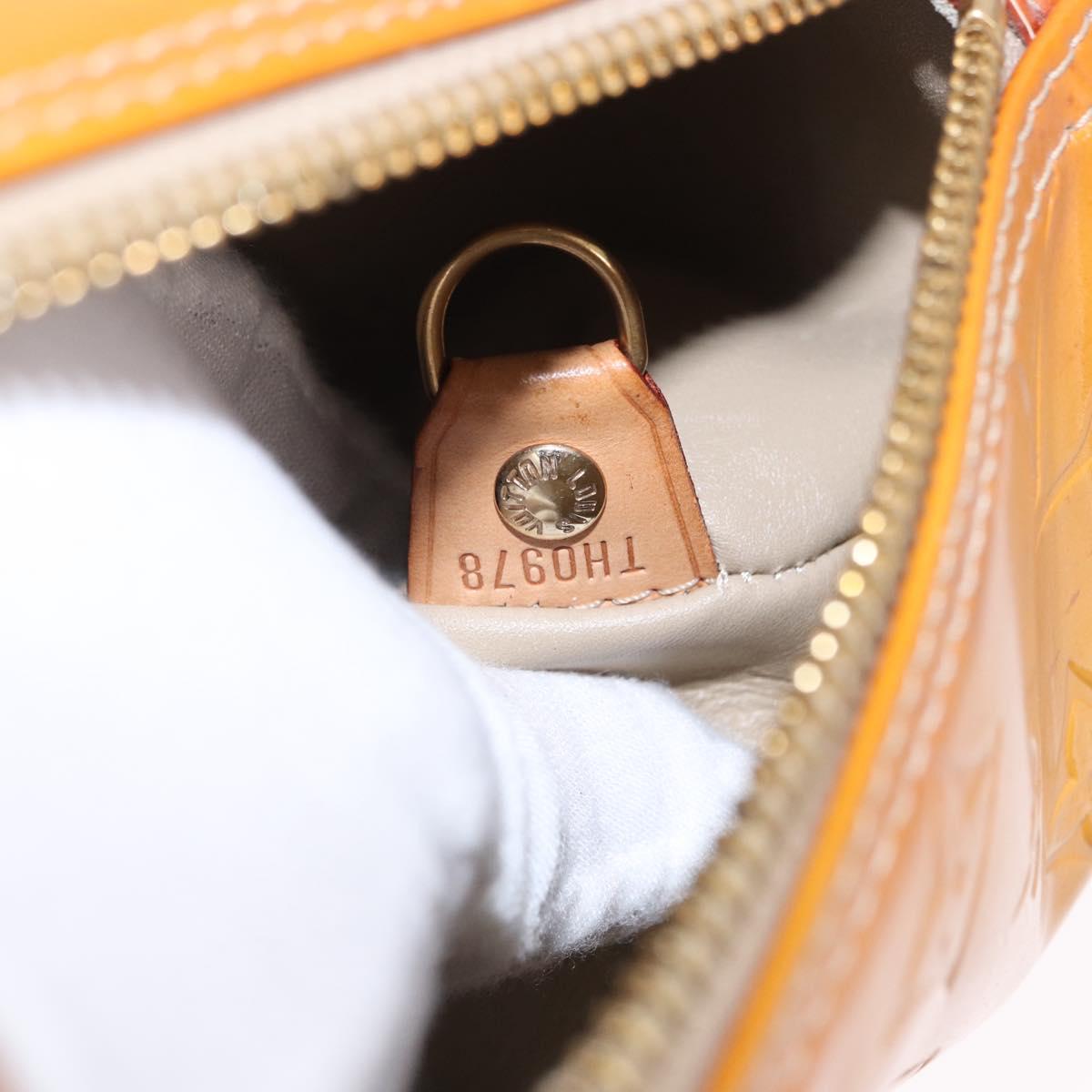 LOUIS VUITTON Monogram Vernis Bedford Hand Bag Beige M91006 LV Auth 202942A