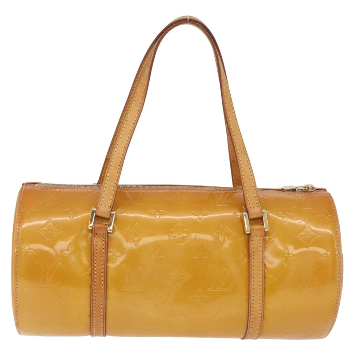 LOUIS VUITTON Monogram Vernis Bedford Hand Bag Beige M91006 LV Auth 202942A