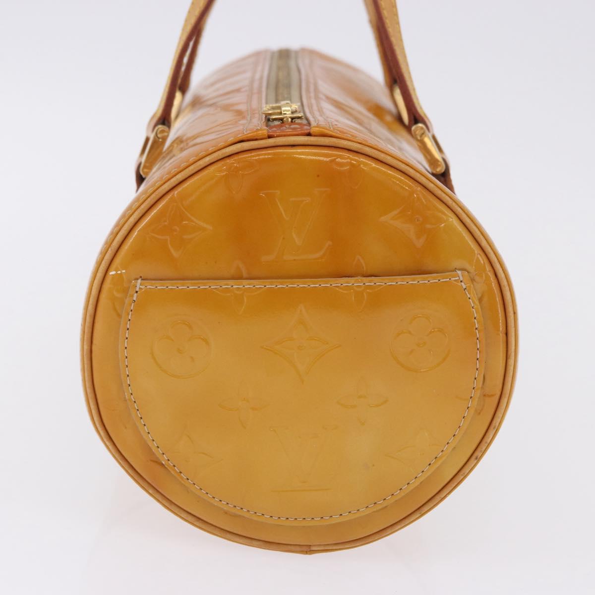 LOUIS VUITTON Monogram Vernis Bedford Hand Bag Beige M91006 LV Auth 202942A