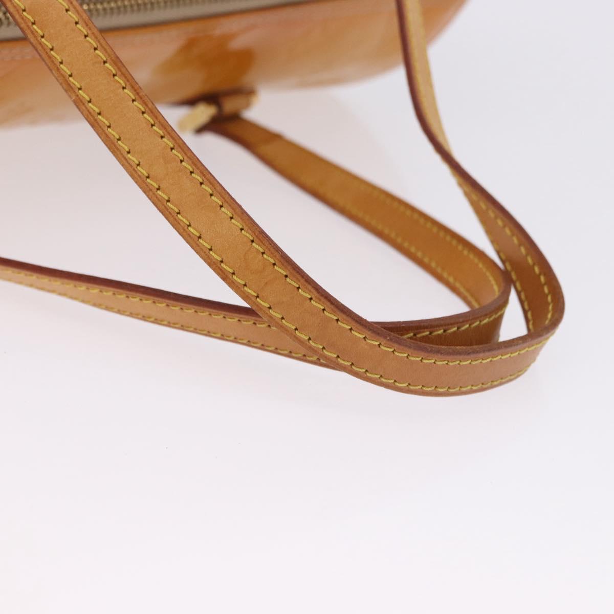 LOUIS VUITTON Monogram Vernis Bedford Hand Bag Beige M91006 LV Auth 202942A