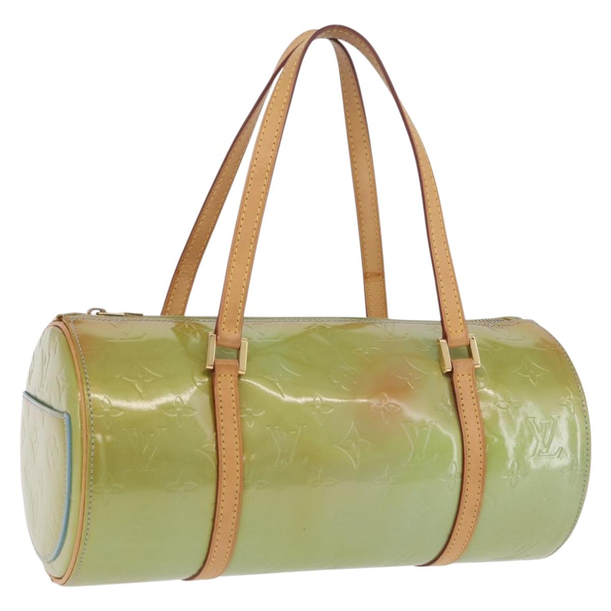 LOUIS VUITTON Monogram Vernis Bedford Hand Bag Baby Blue M91007 LV Auth 202943V