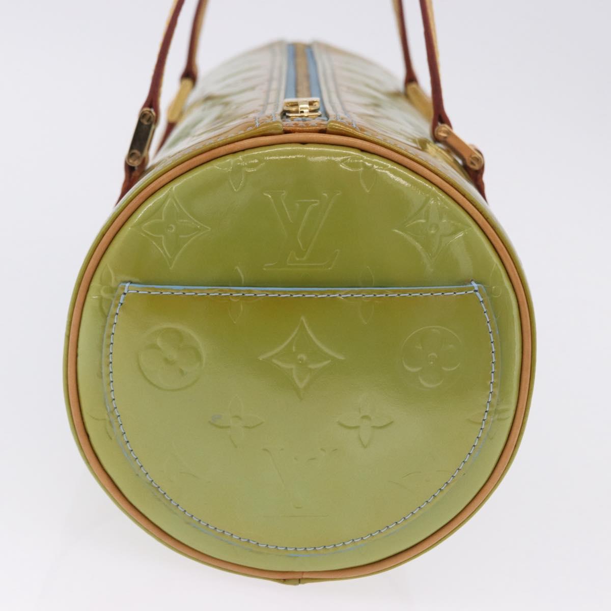 LOUIS VUITTON Monogram Vernis Bedford Hand Bag Baby Blue M91007 LV Auth 202943V