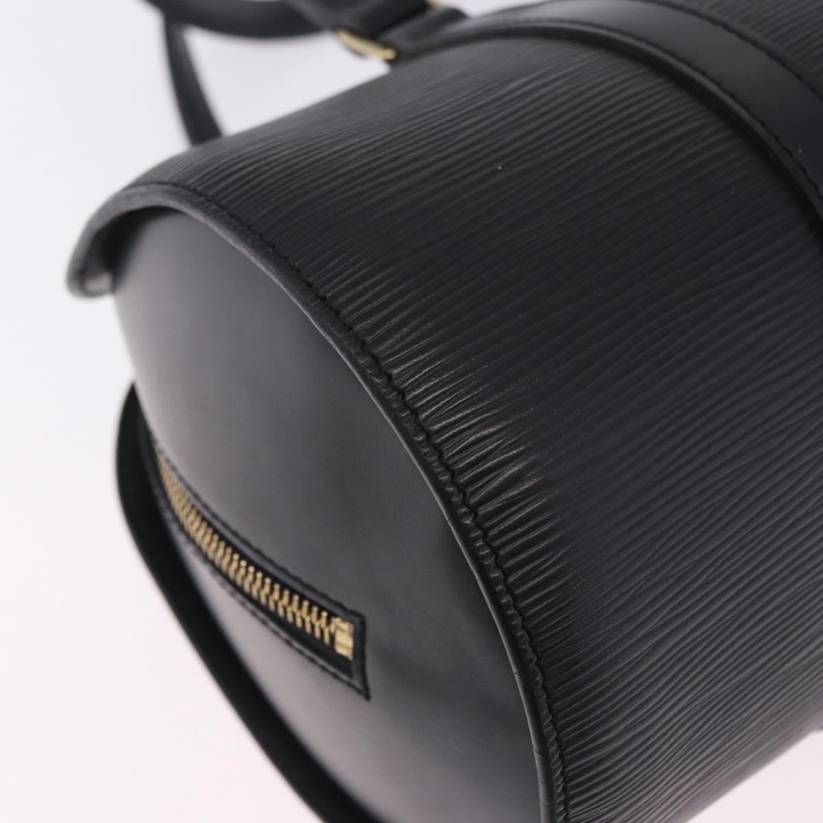 LOUIS VUITTON Epi Soufflot Hand Bag Black M52222 LV Auth 202944V