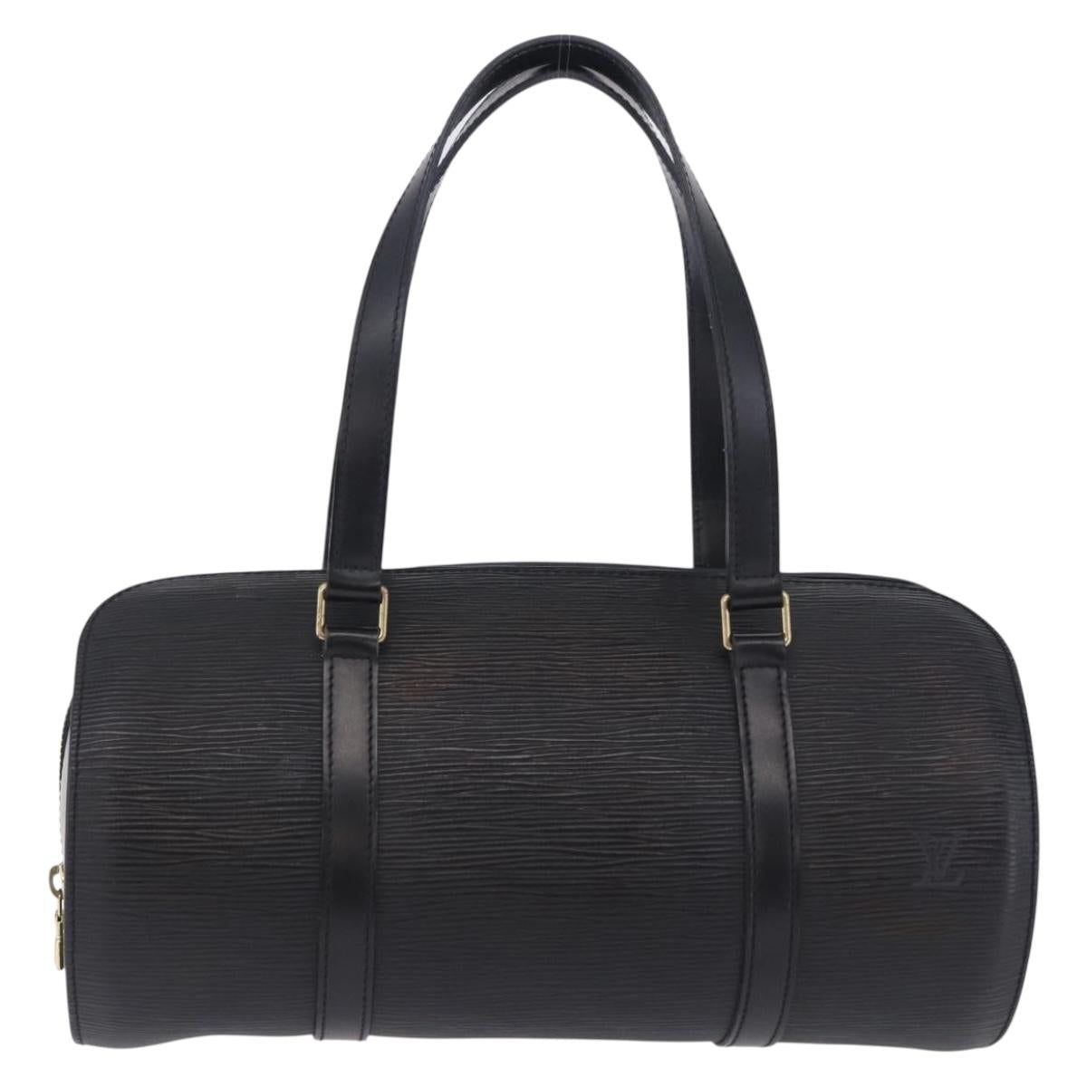 LOUIS VUITTON Epi Soufflot Hand Bag Black M52222 LV Auth 202944V