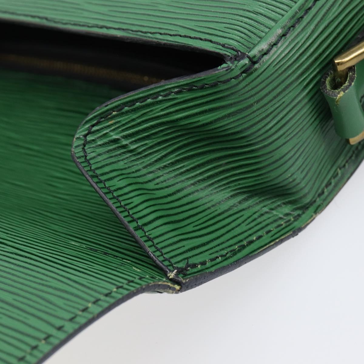 LOUIS VUITTON Epi Saint Cloud GM Shoulder Bag Green M52194 LV Auth 202945