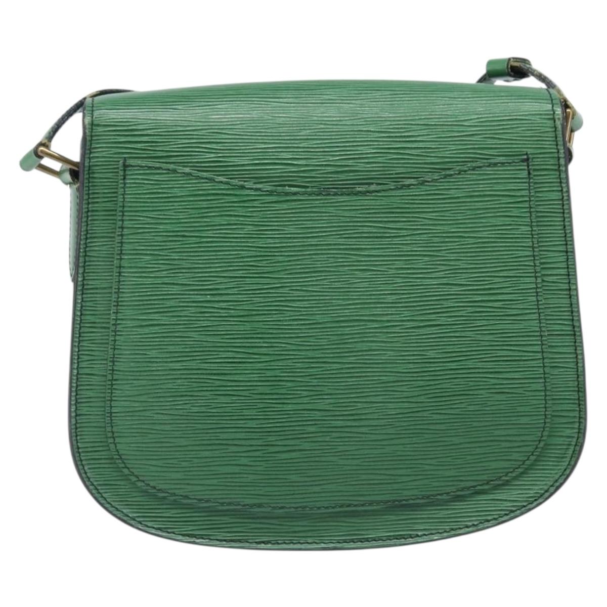 LOUIS VUITTON Epi Saint Cloud GM Shoulder Bag Green M52194 LV Auth 202945
