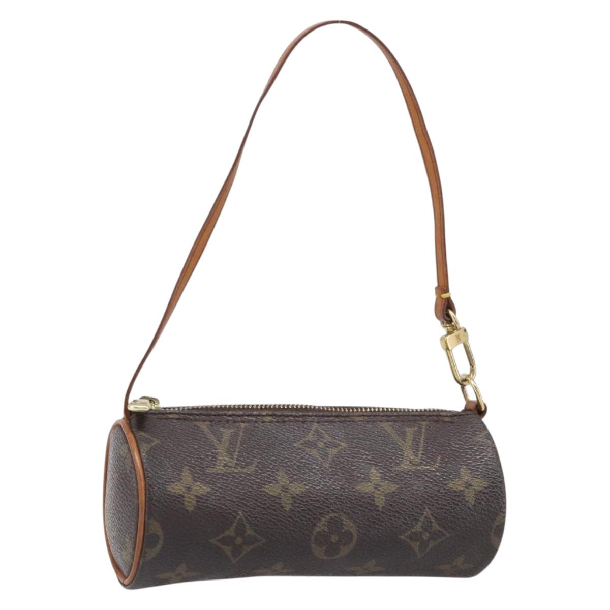 LOUIS VUITTON Monogram Papillon Pouch LV Auth 202946