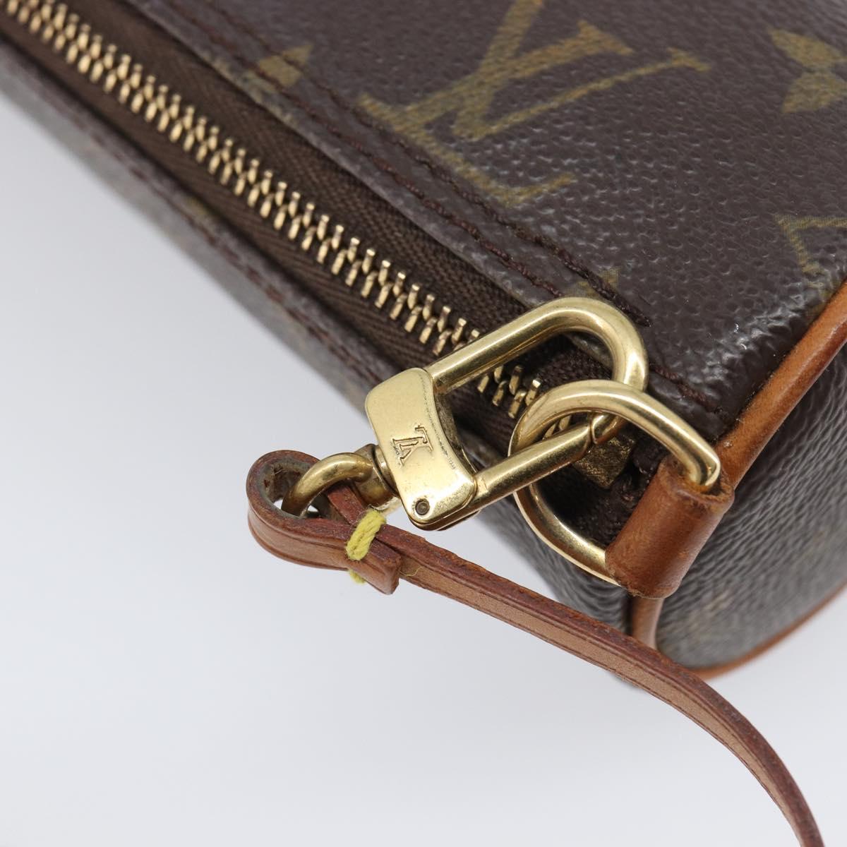 LOUIS VUITTON Monogram Papillon Pouch LV Auth 202946