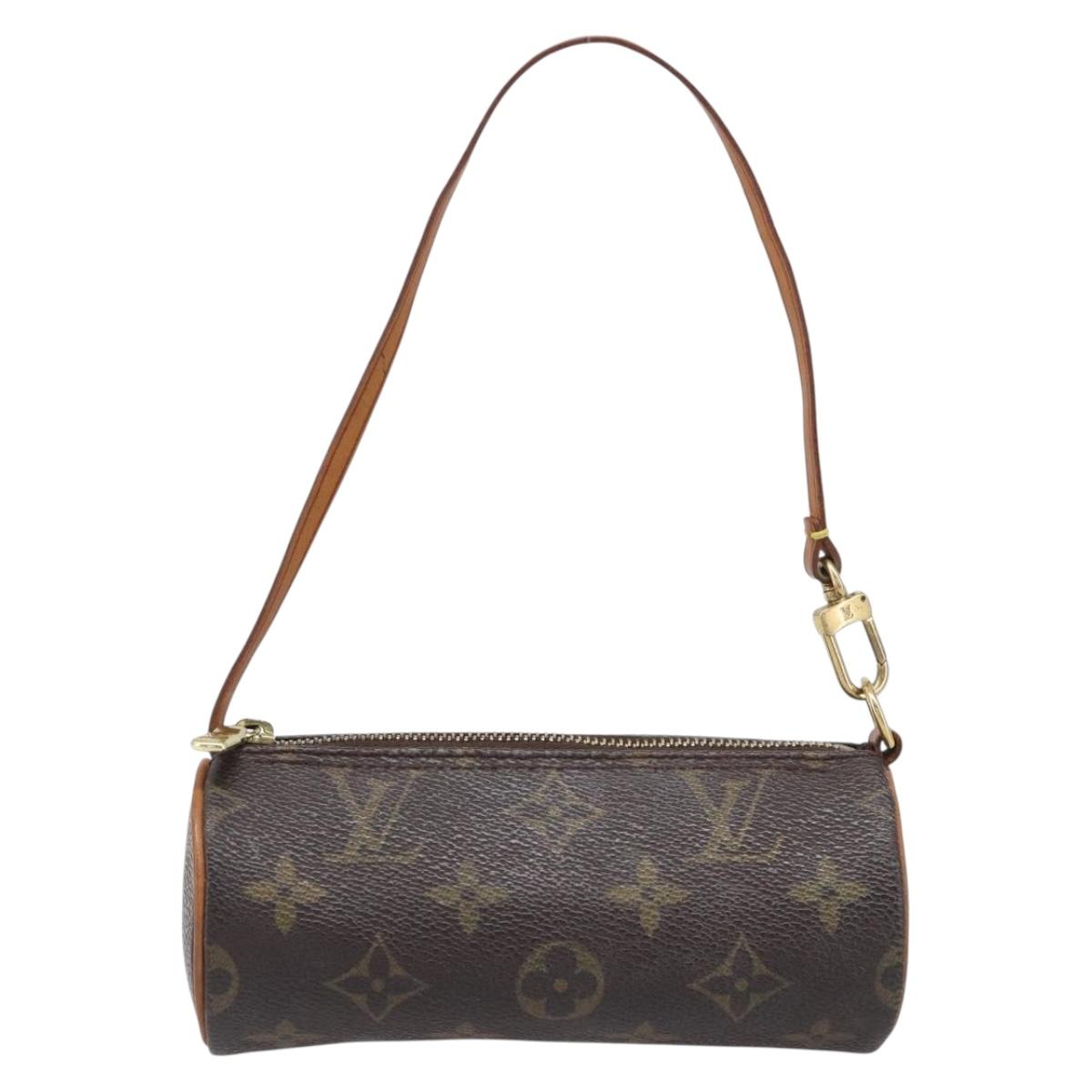 LOUIS VUITTON Monogram Papillon Pouch LV Auth 202946