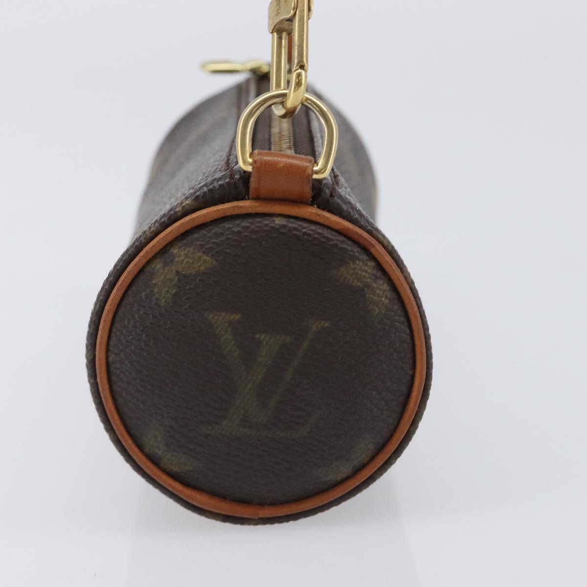LOUIS VUITTON Monogram Papillon Pouch LV Auth 202946