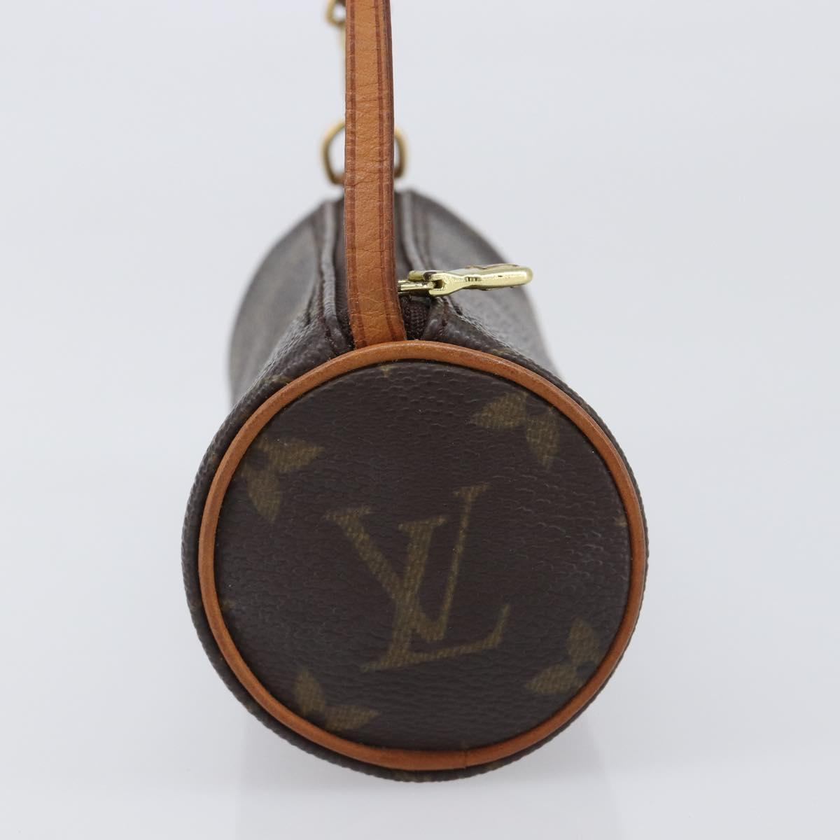 LOUIS VUITTON Monogram Papillon Pouch LV Auth 202946