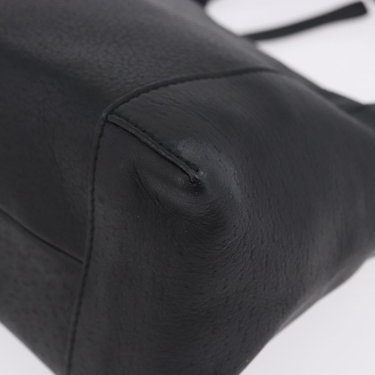 GUCCI Hand Bag Leather Black 101333 Auth 202951A